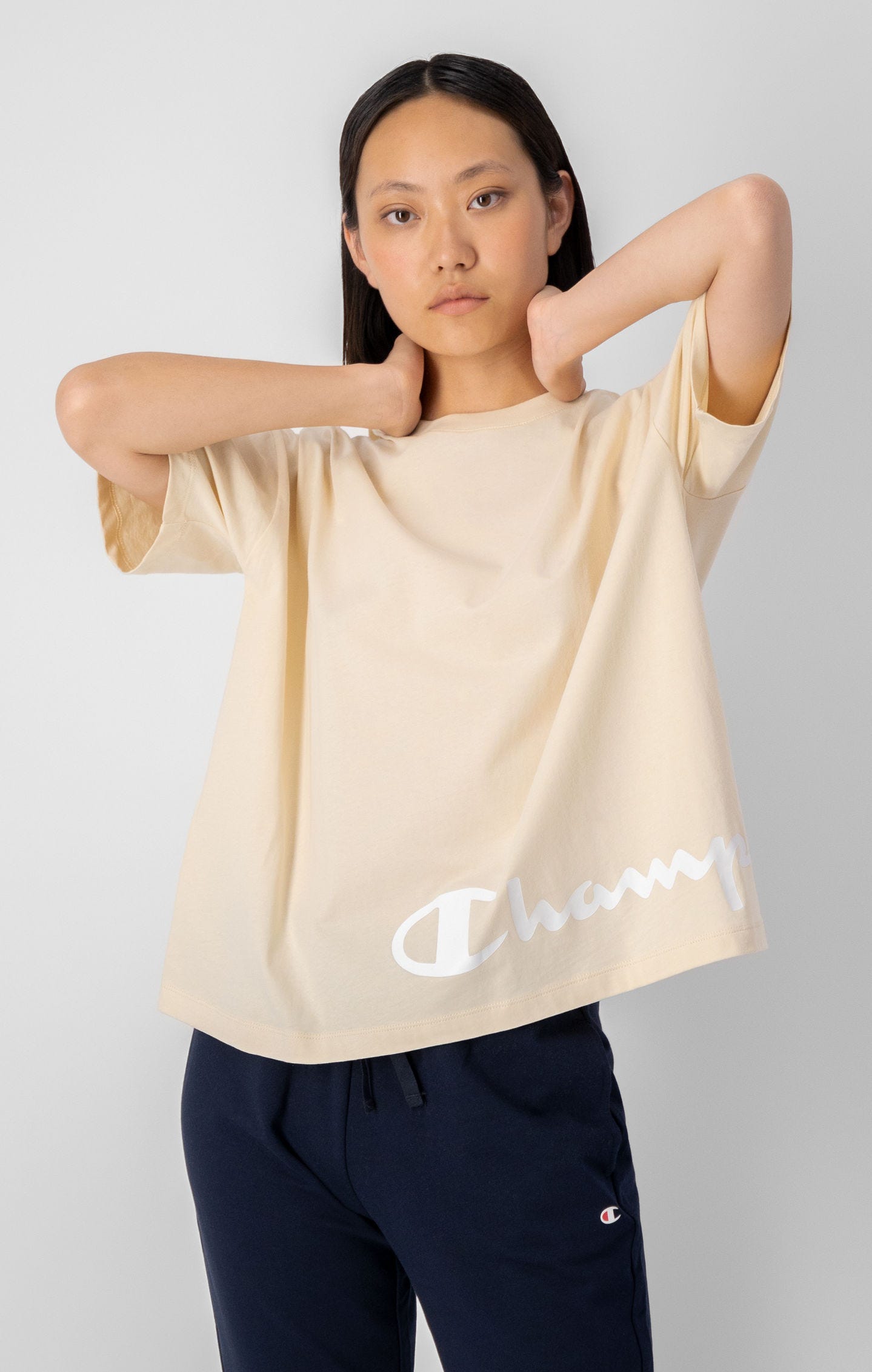Script Logo Oversized Cotton T-Shirt