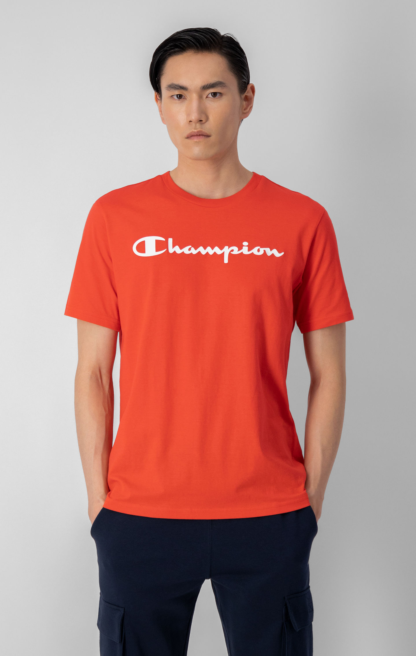 Script Logo Crewneck Cotton T-Shirt