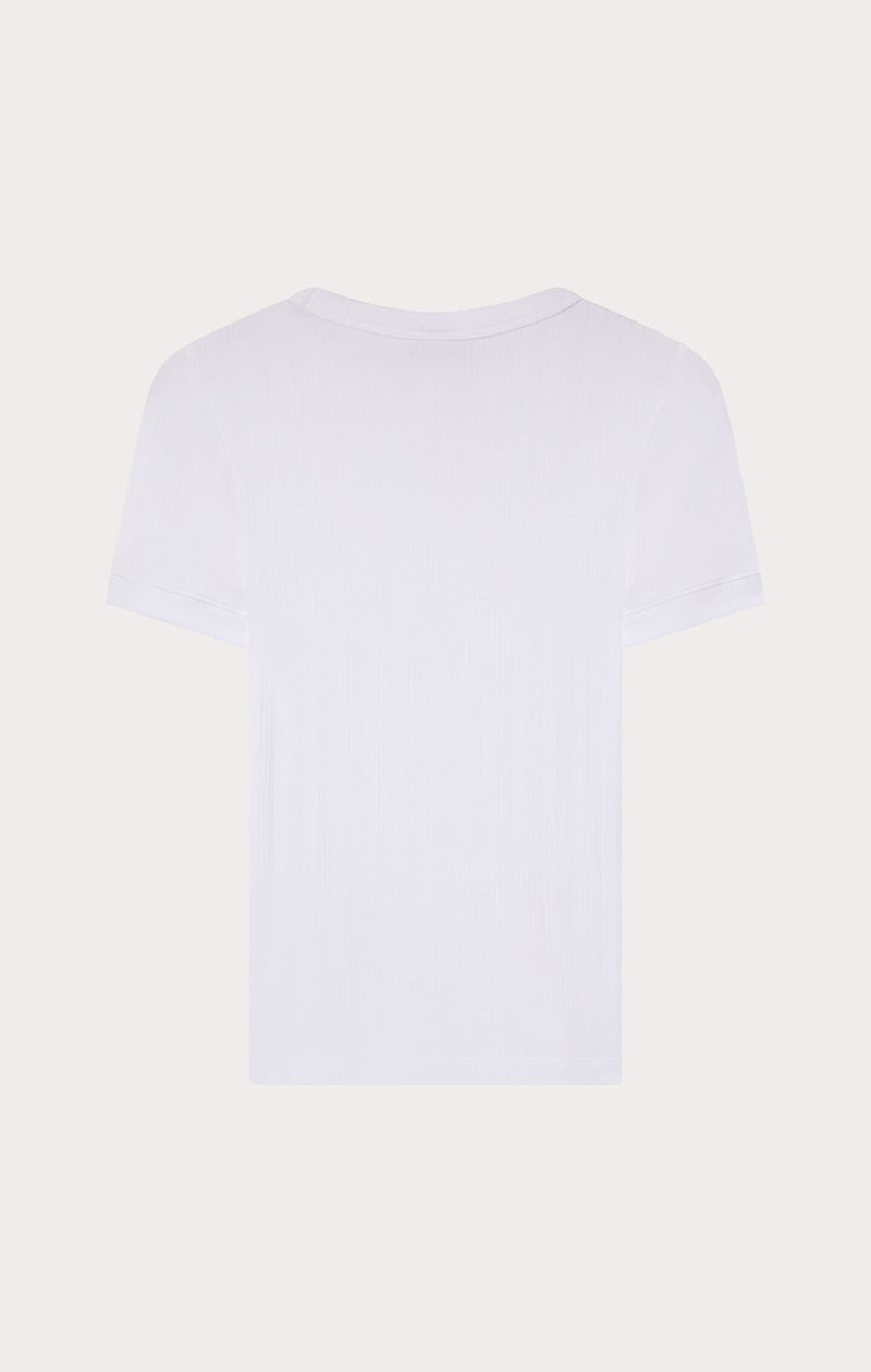 T-shirt Donna ispirazione Tennis con profili a contrasto