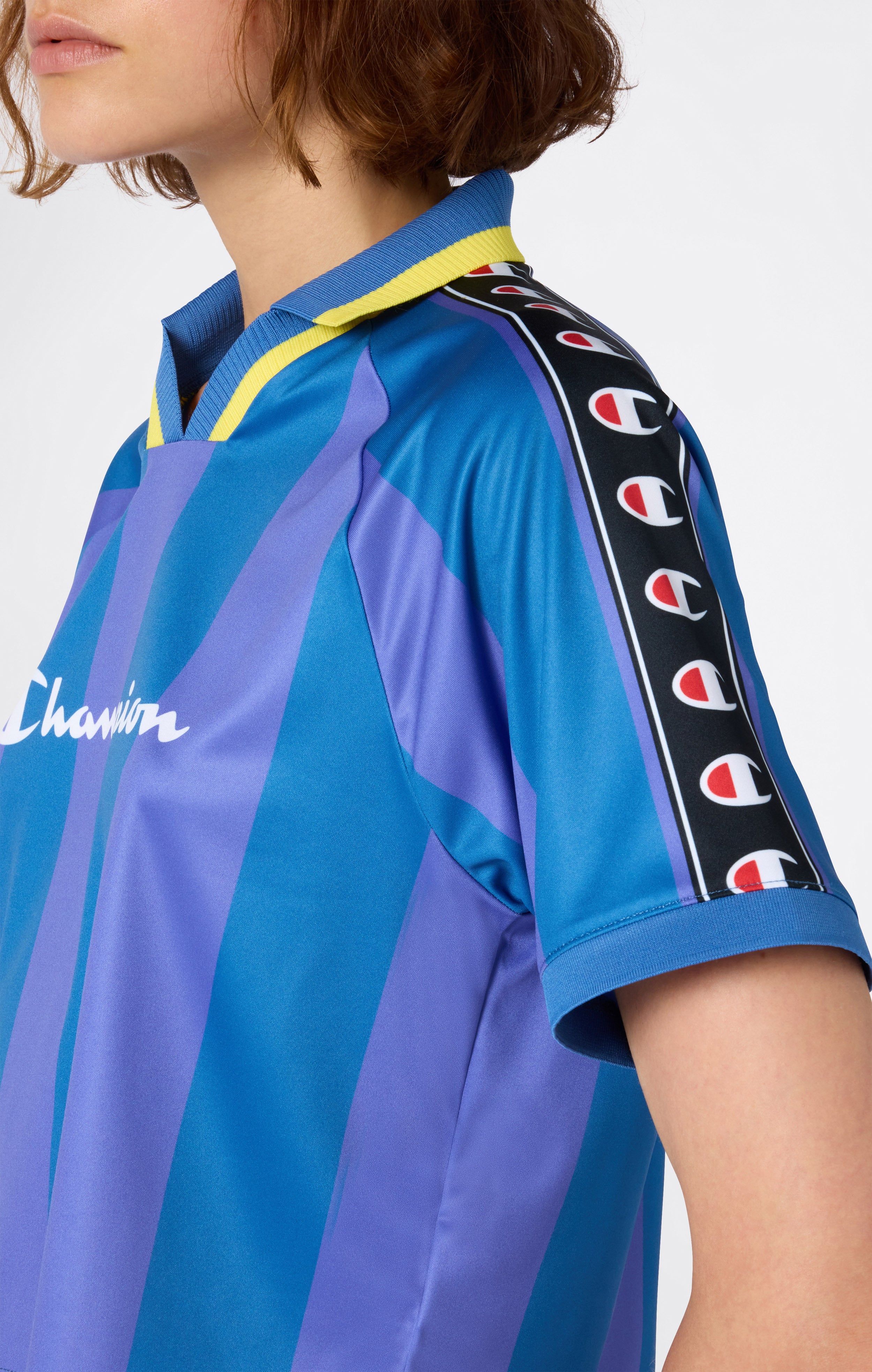 Damen Polo T-Shirt mit V-Ausschnitt Sport Heritage