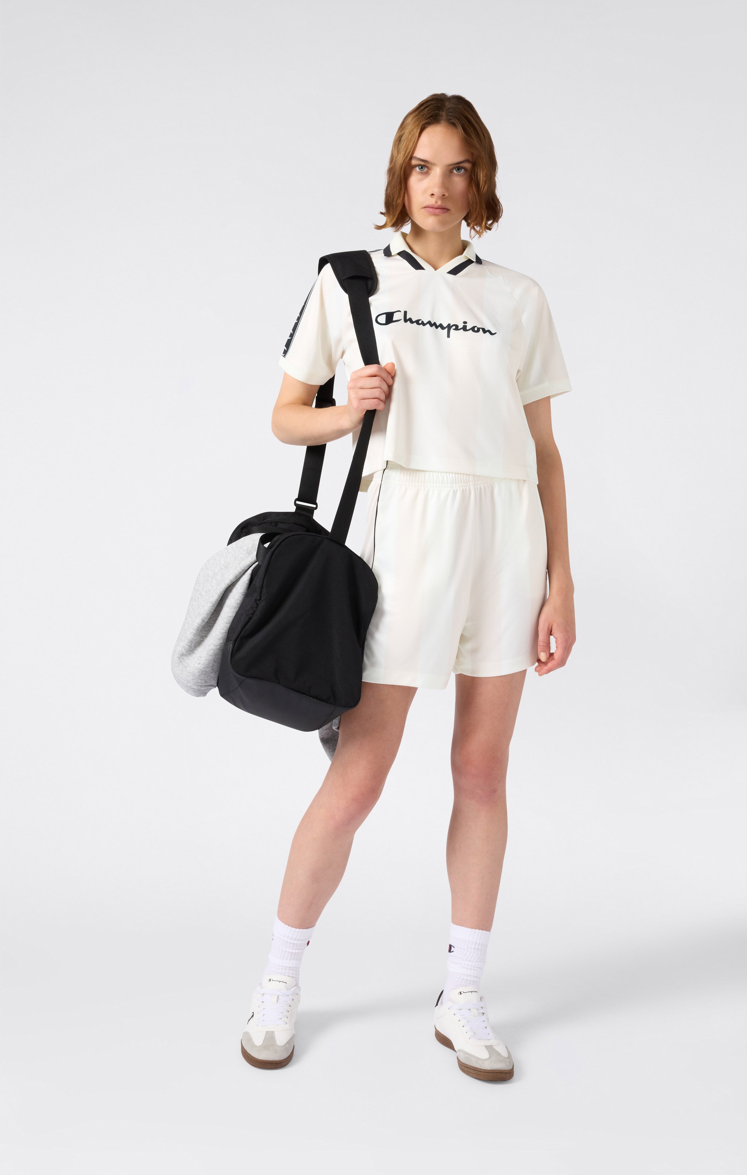 Women's V-Neck Polo T-Shirt Sport Heritage