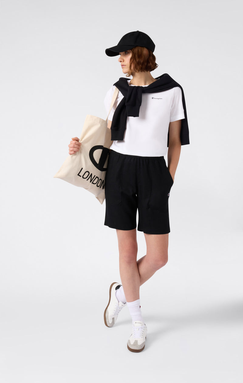 Women’s Washed Linen-Blend Bermuda