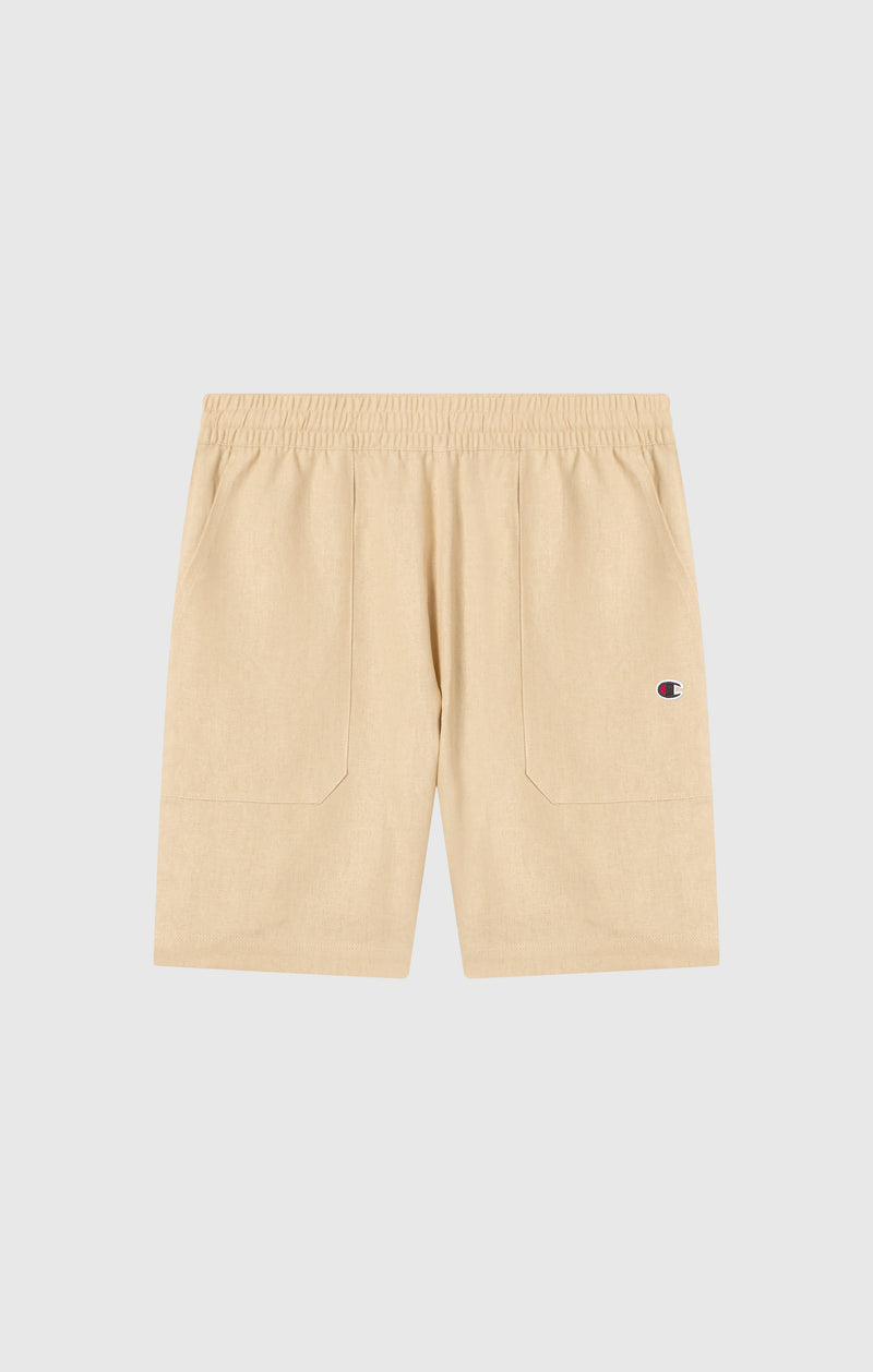 Bermudas de mujer de mezcla de lino lavado