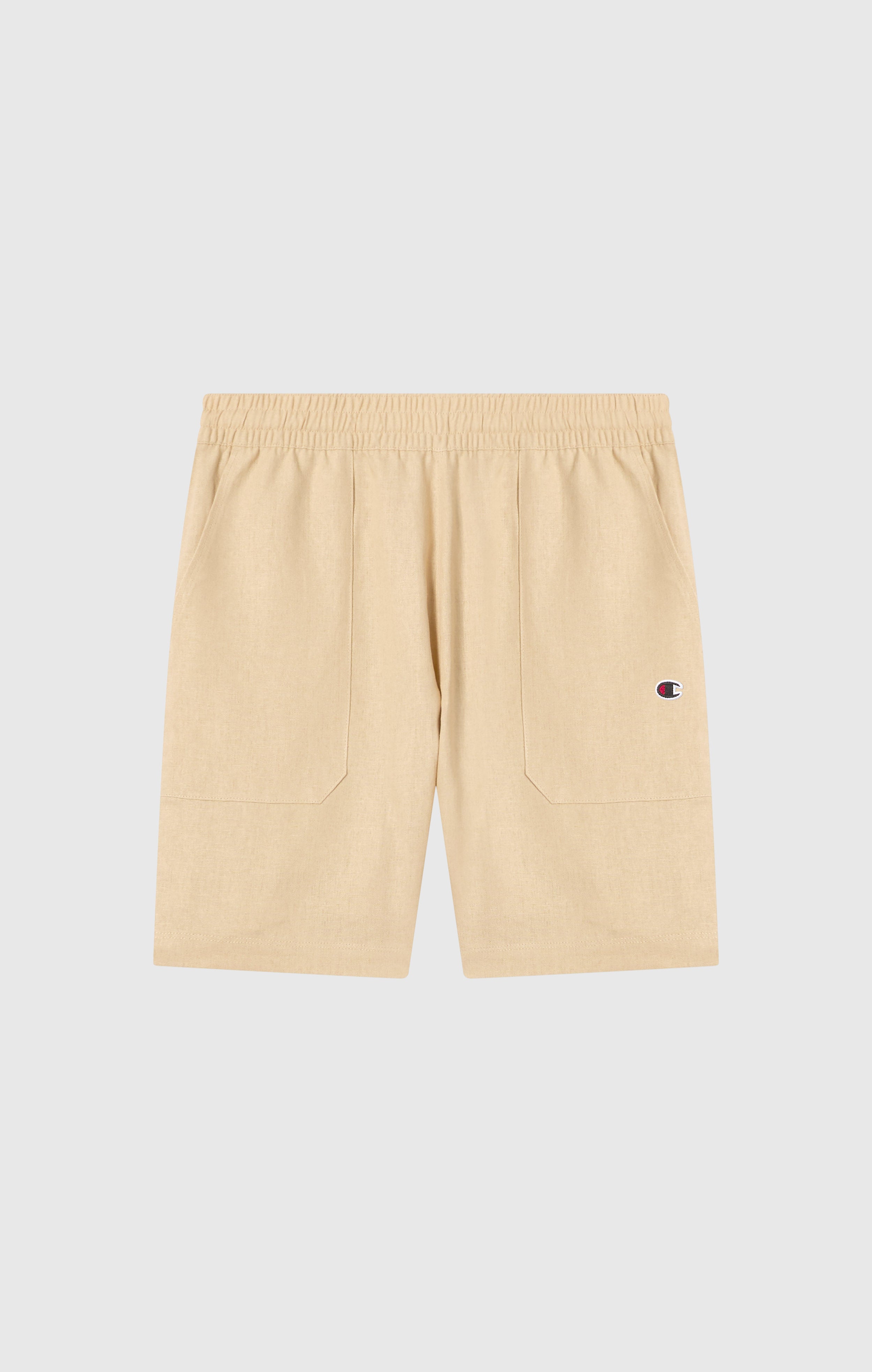 Bermuda da donna in misto lino lavato