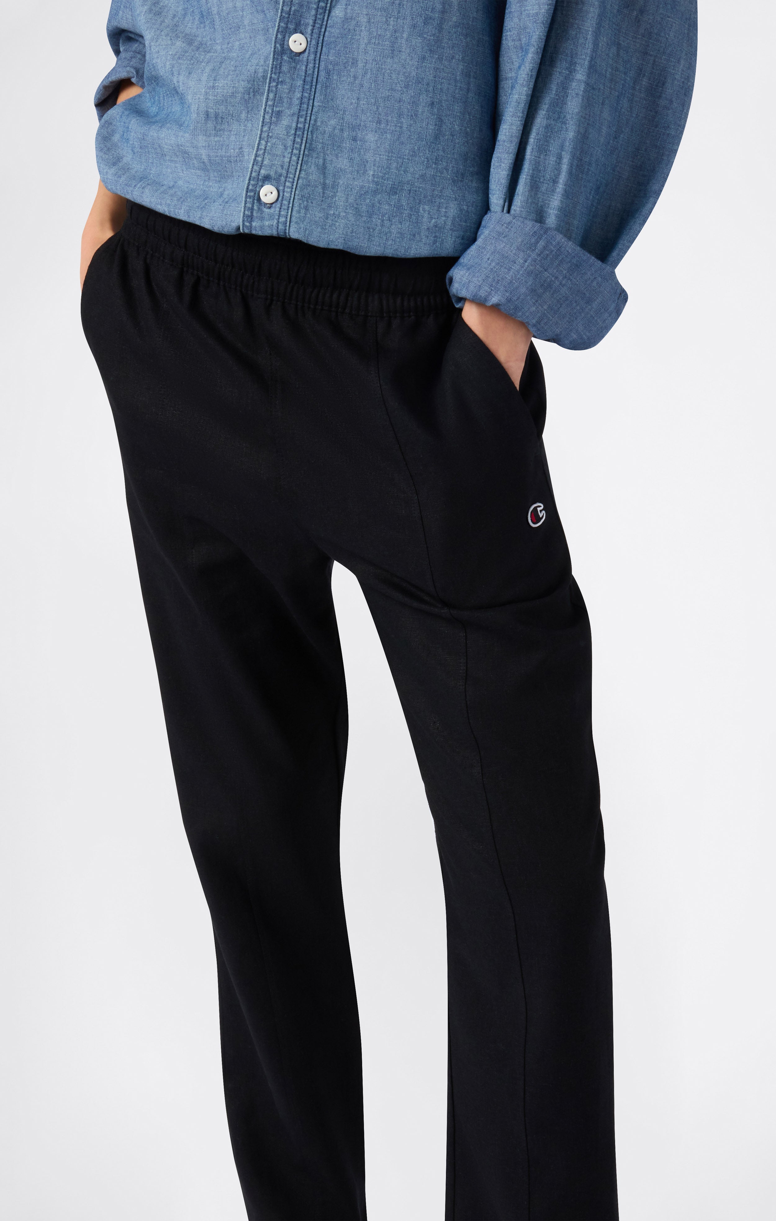 Women’s Straight Hem Linen-Blend Pants