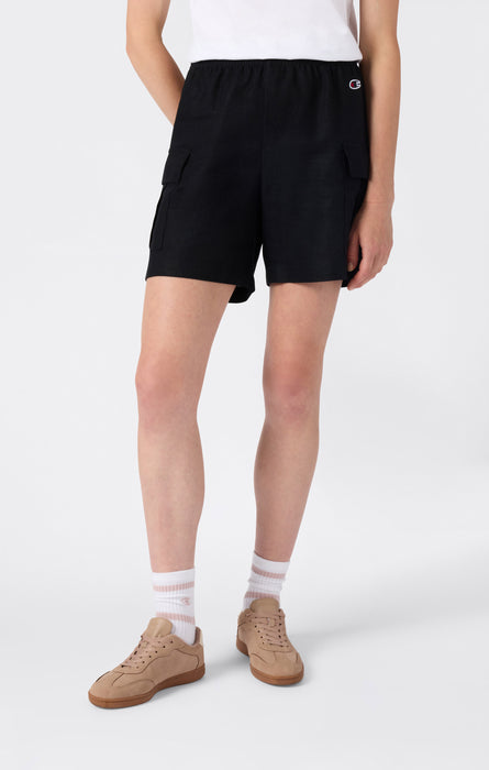 Women’s Linen-Blend Cargo Bermuda