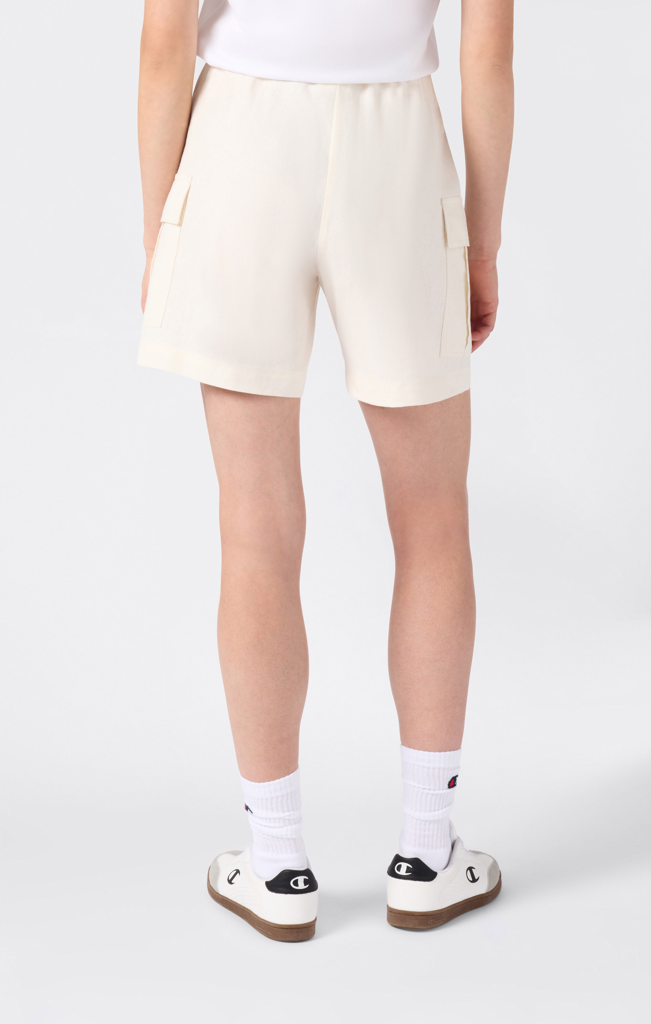 Women’s Linen-Blend Cargo Bermuda