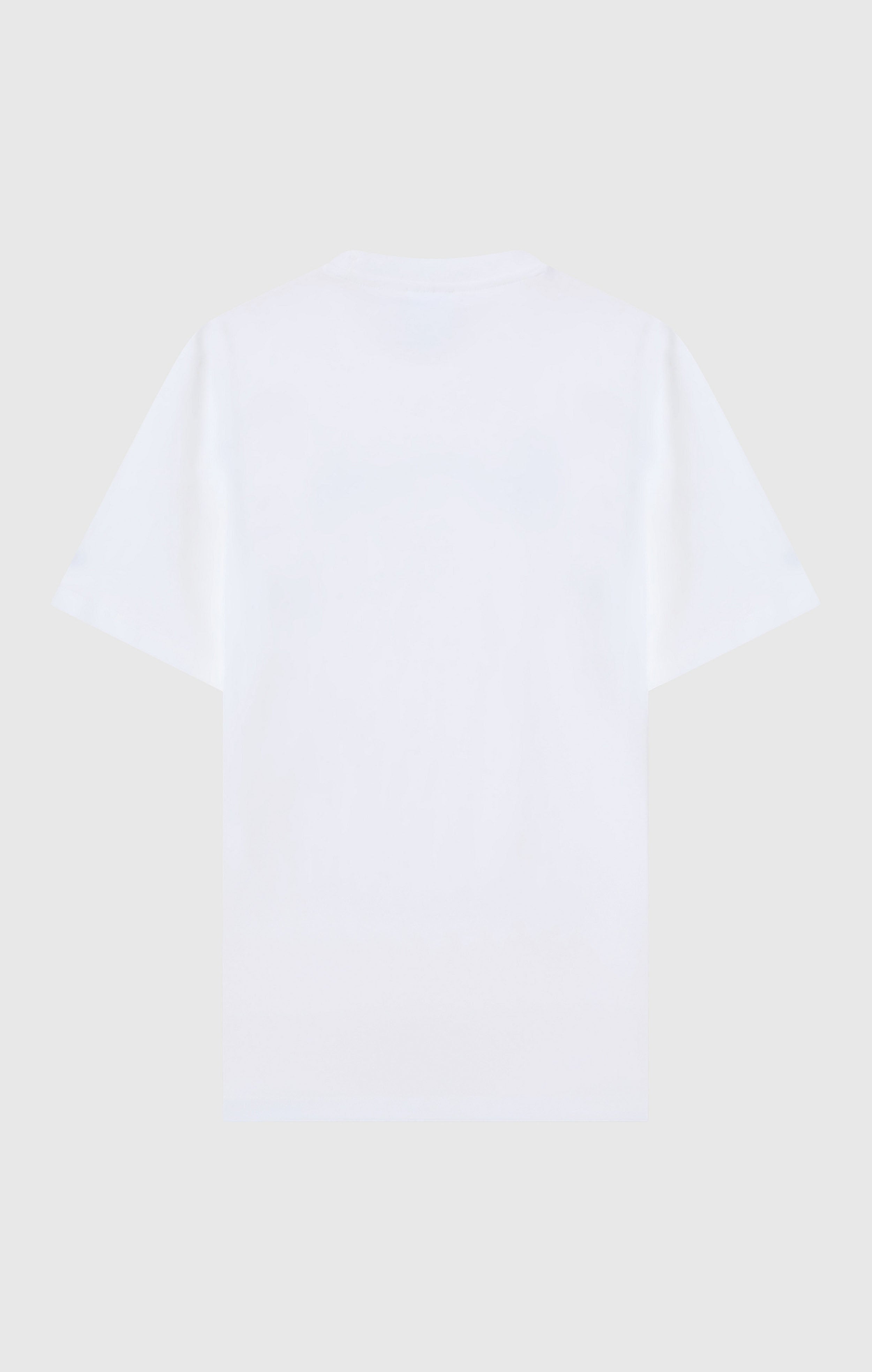 Camiseta de punto de algodón con logotipo grande