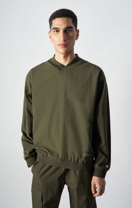 Maglia in Taslon con scollo a V