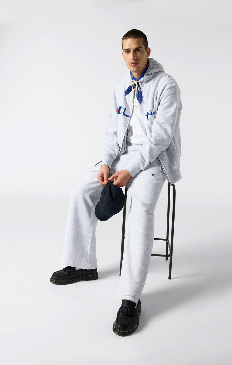 Pantaloni joggers Reverse Weave a gamba ampia