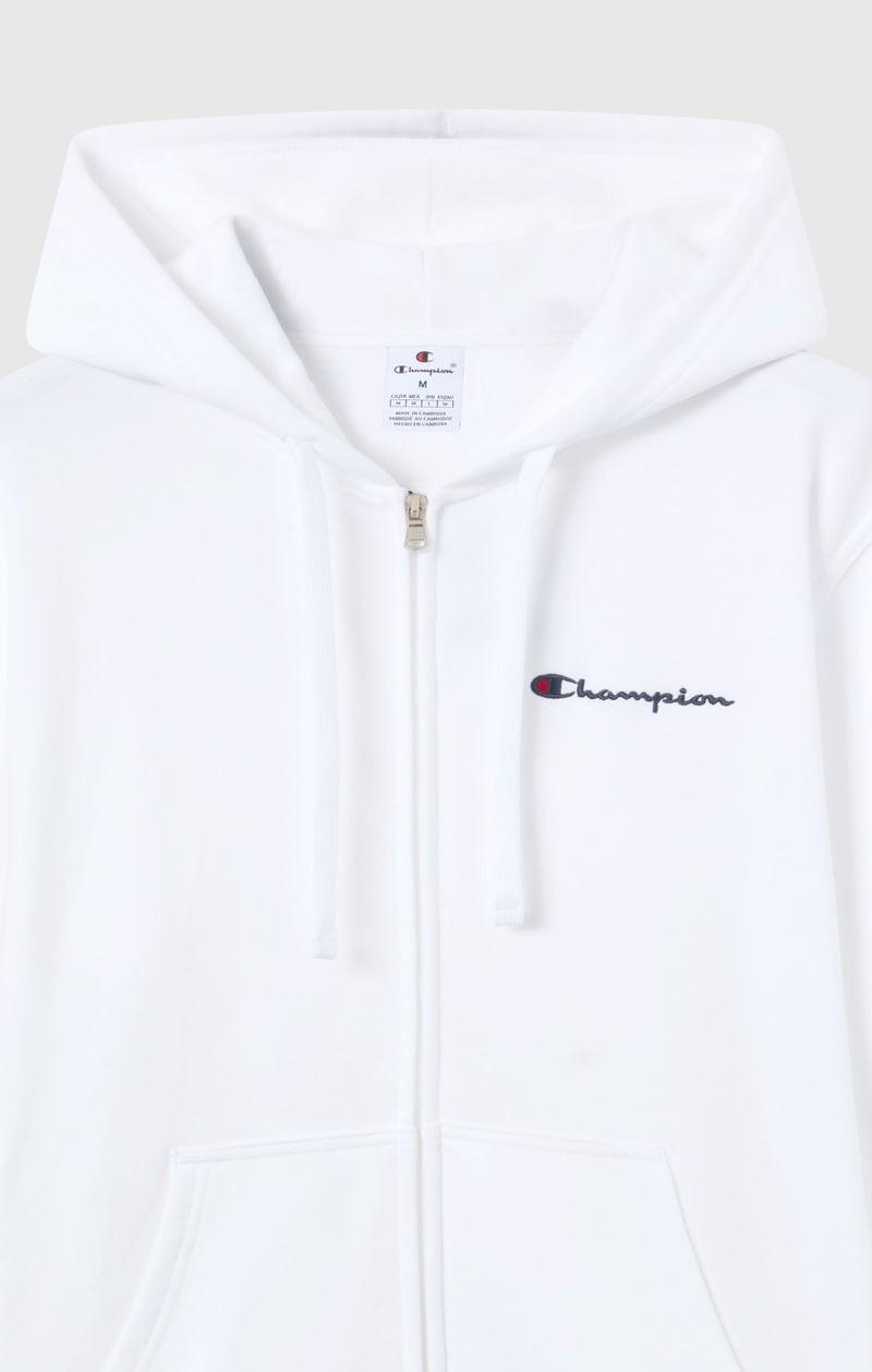 Men's Lightweight Slim Fit Hoodie with Full Zip and Small Logo