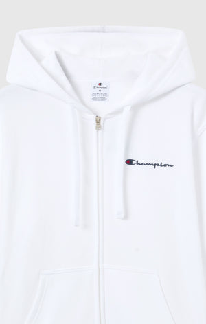 Men's Lightweight Slim Fit Hoodie with Full Zip and Small Logo