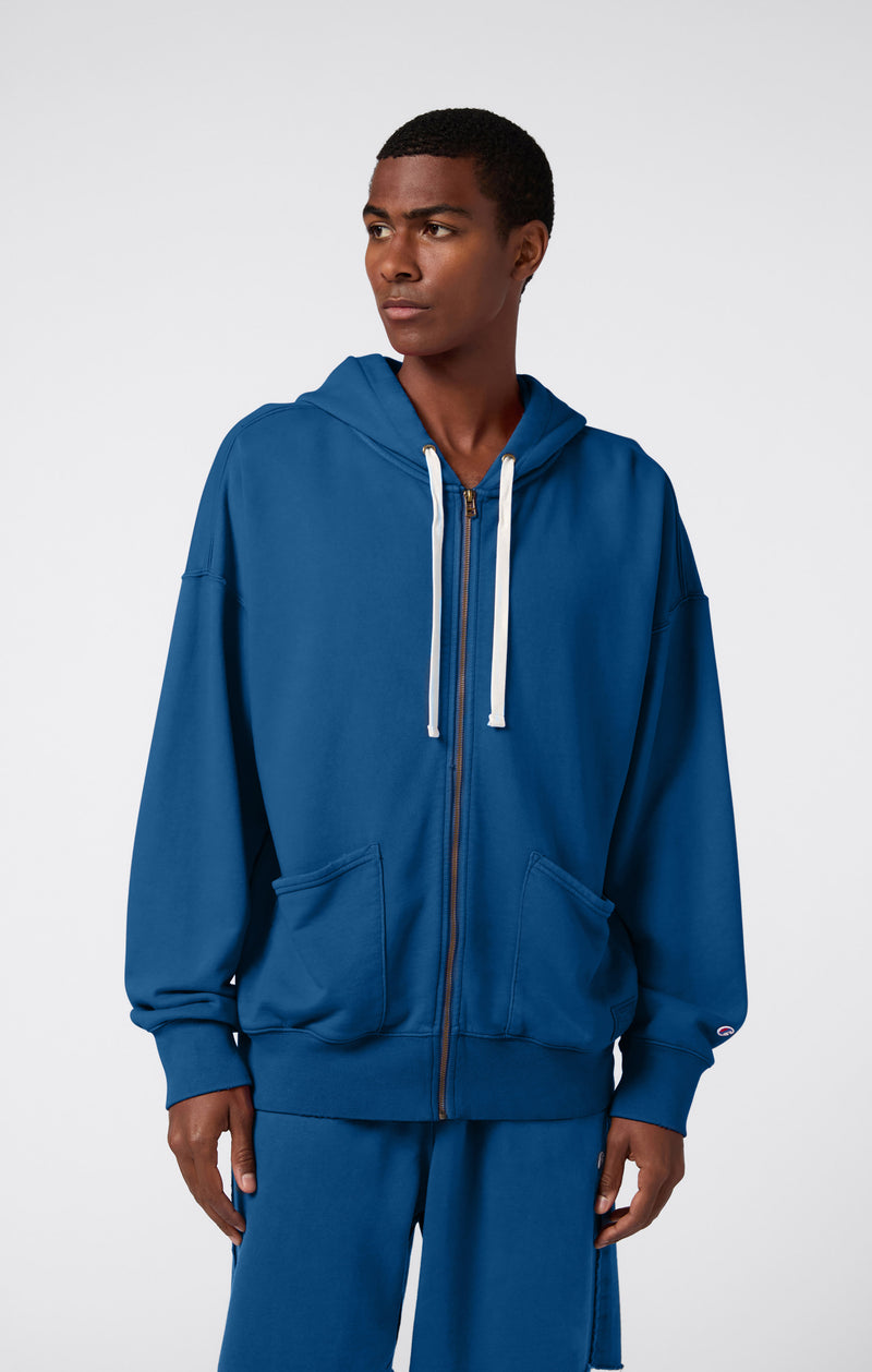 Felpa Time Capsule Uomo ampia con cappuccio stile lavato