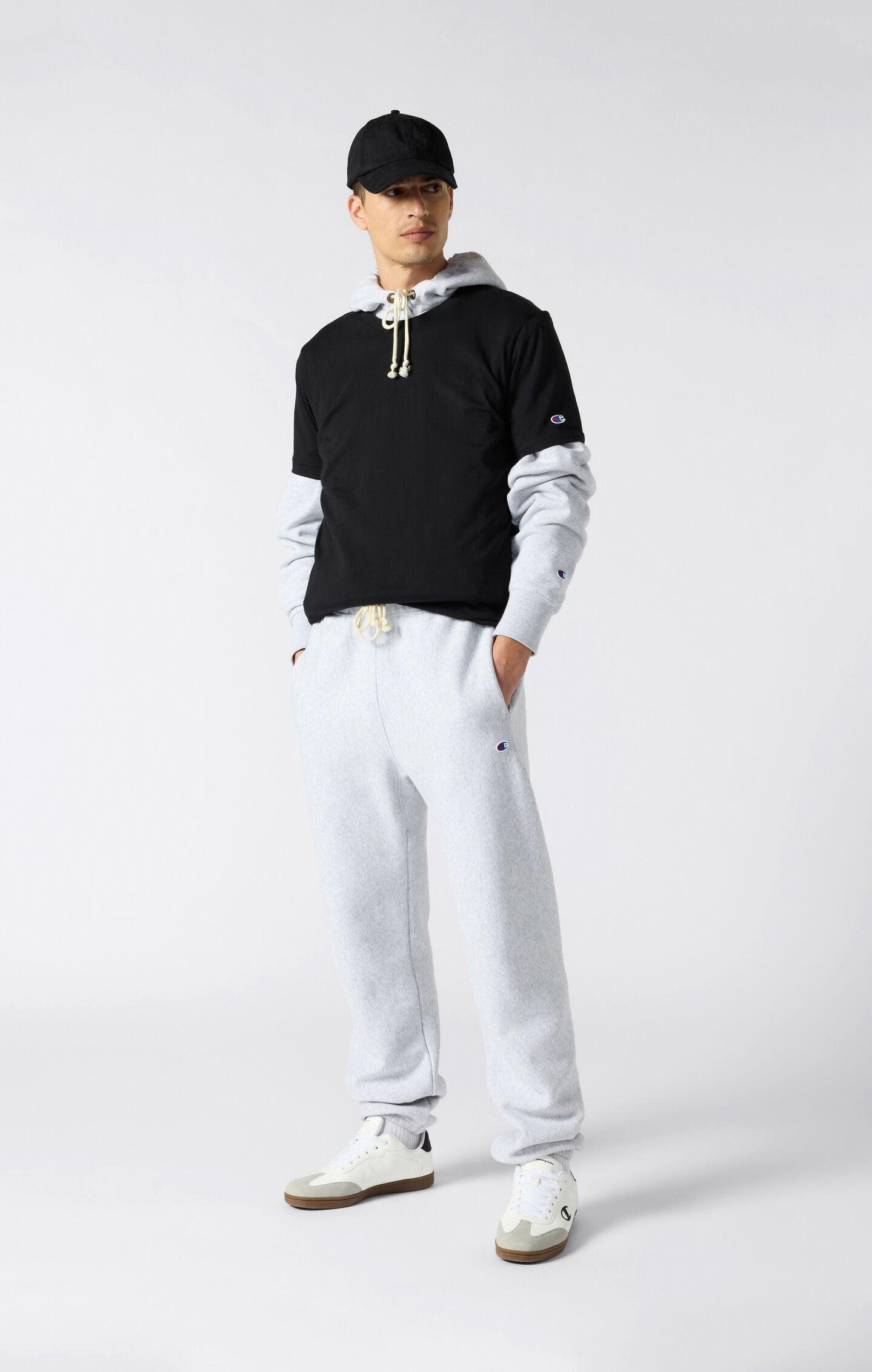 Weites Herren-T-Shirt aus Schwerem Baumwollstoff