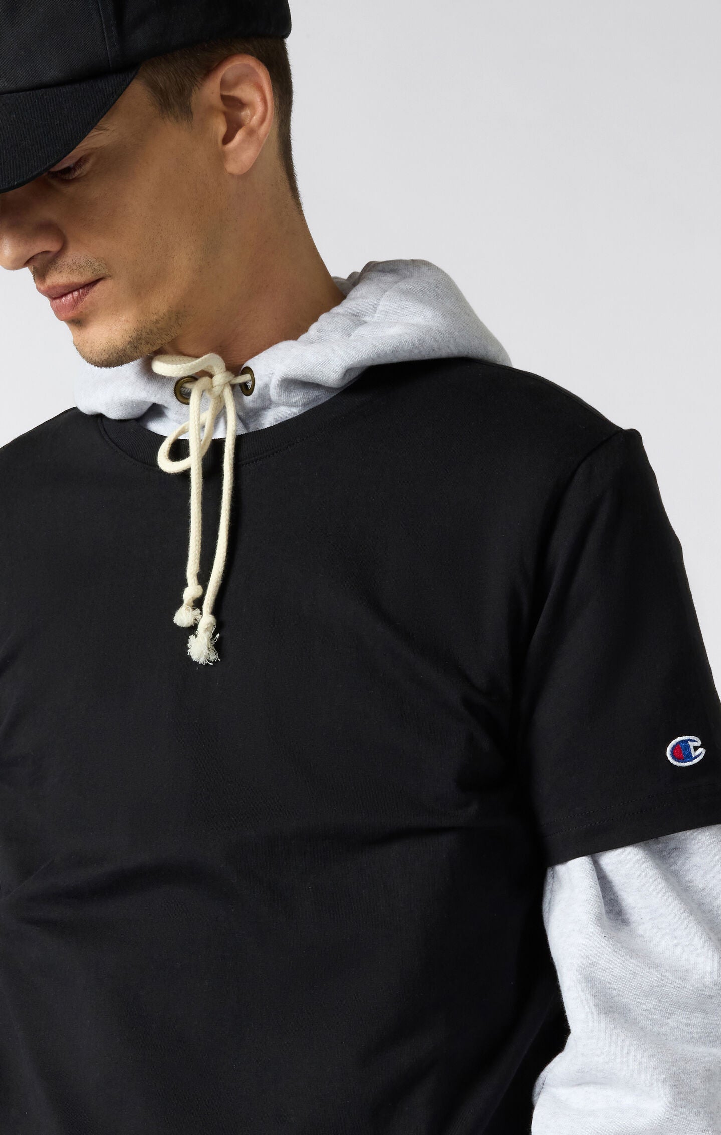 Weites Herren-T-Shirt aus Schwerem Baumwollstoff