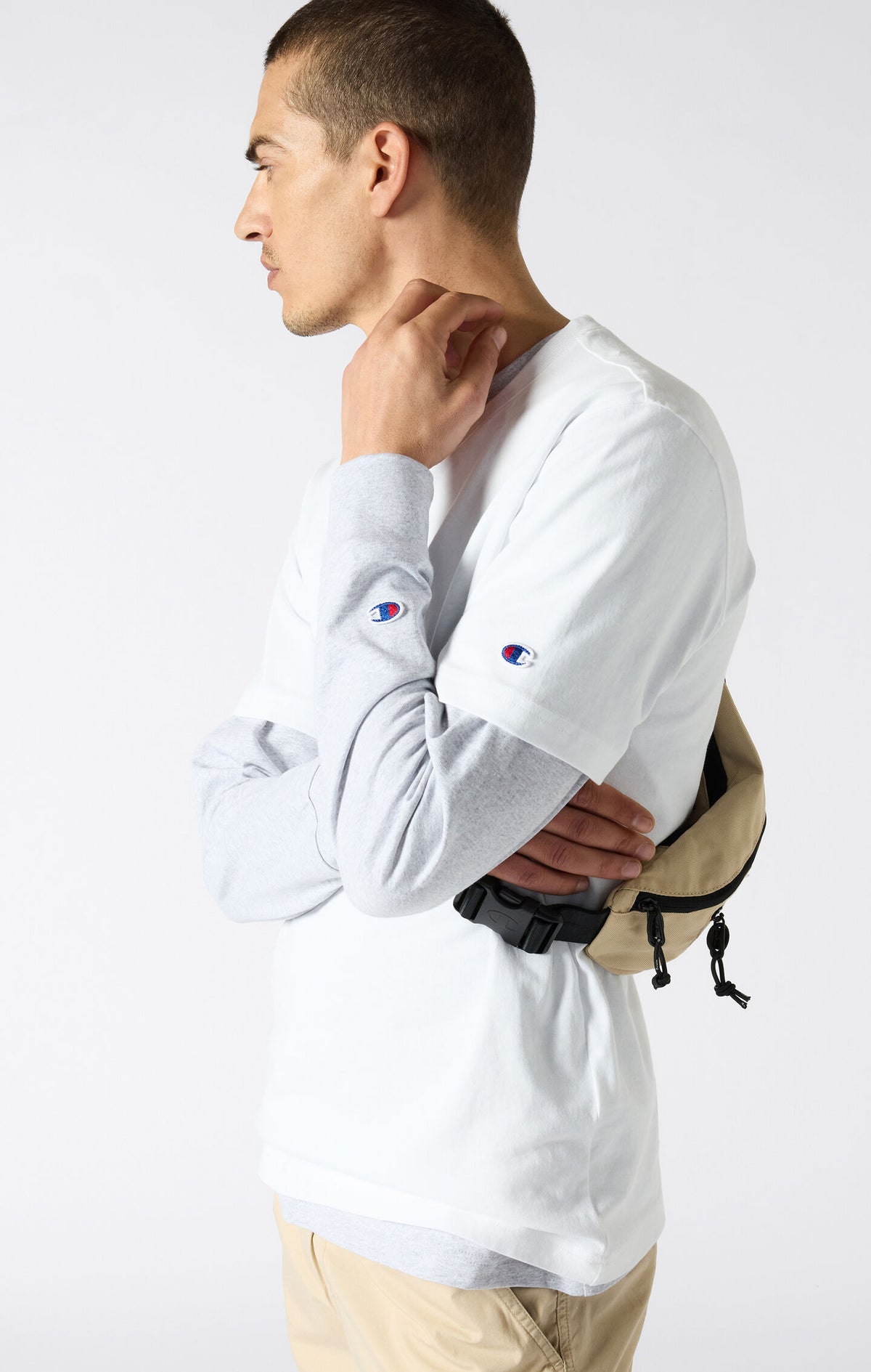 Camiseta Amplia de Hombre en Algodón Pesado