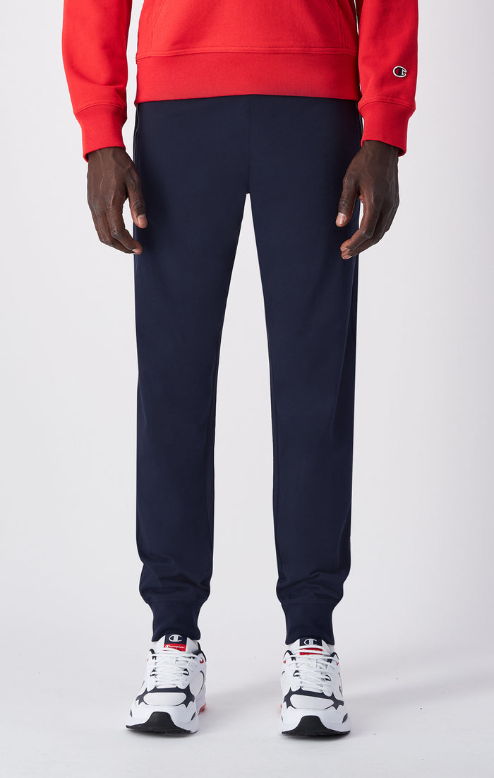 Pantalons Homme Slim Fit Légers avec Poignets Côtelés et Poches Zippées Icons