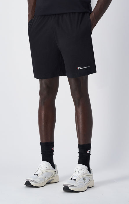 Men's Bermuda Shorts with Small Embroidered Logo Icons