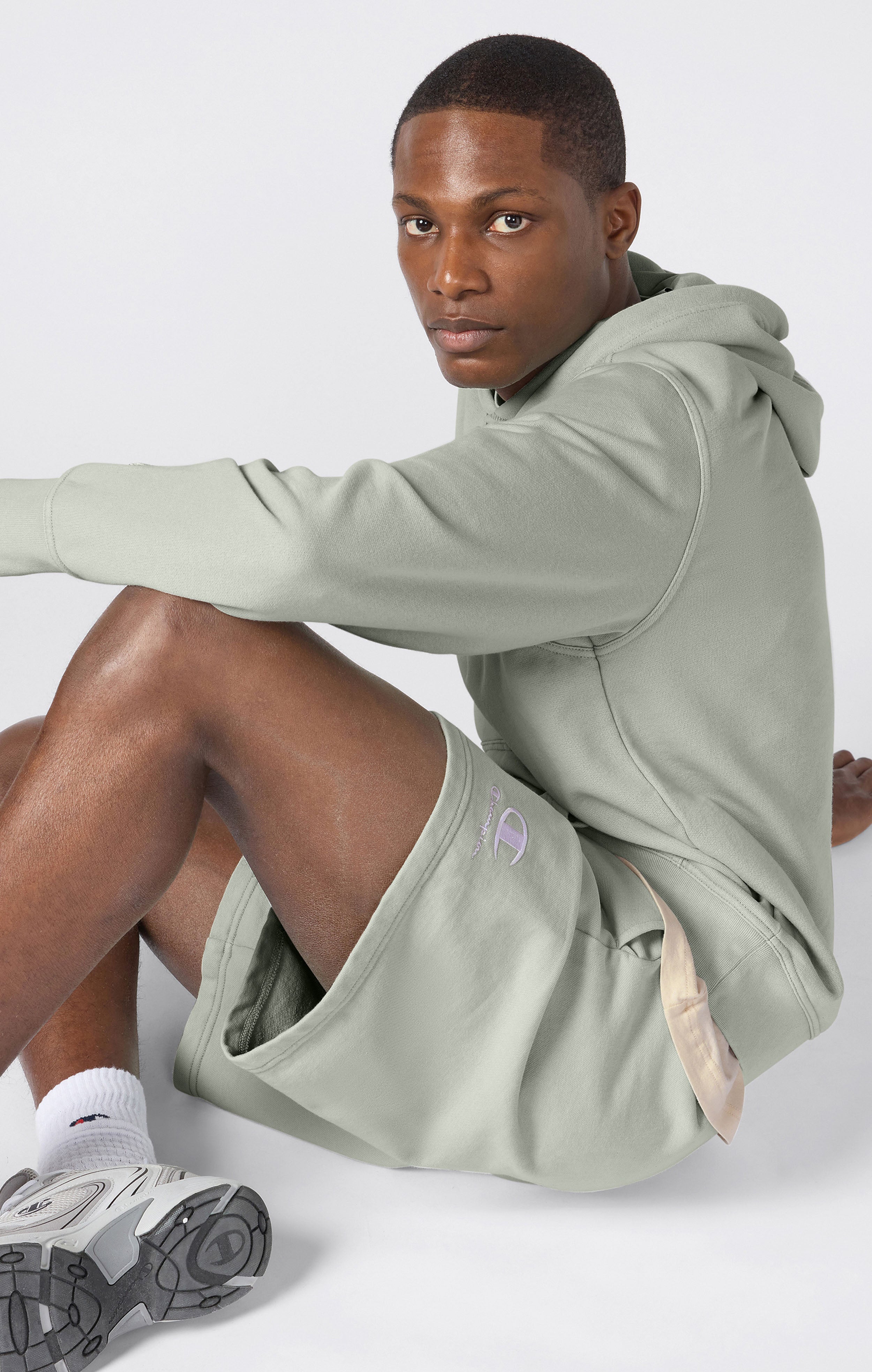 Pantalones Cortos Ligeros con Efecto Lavado Icons Hombre