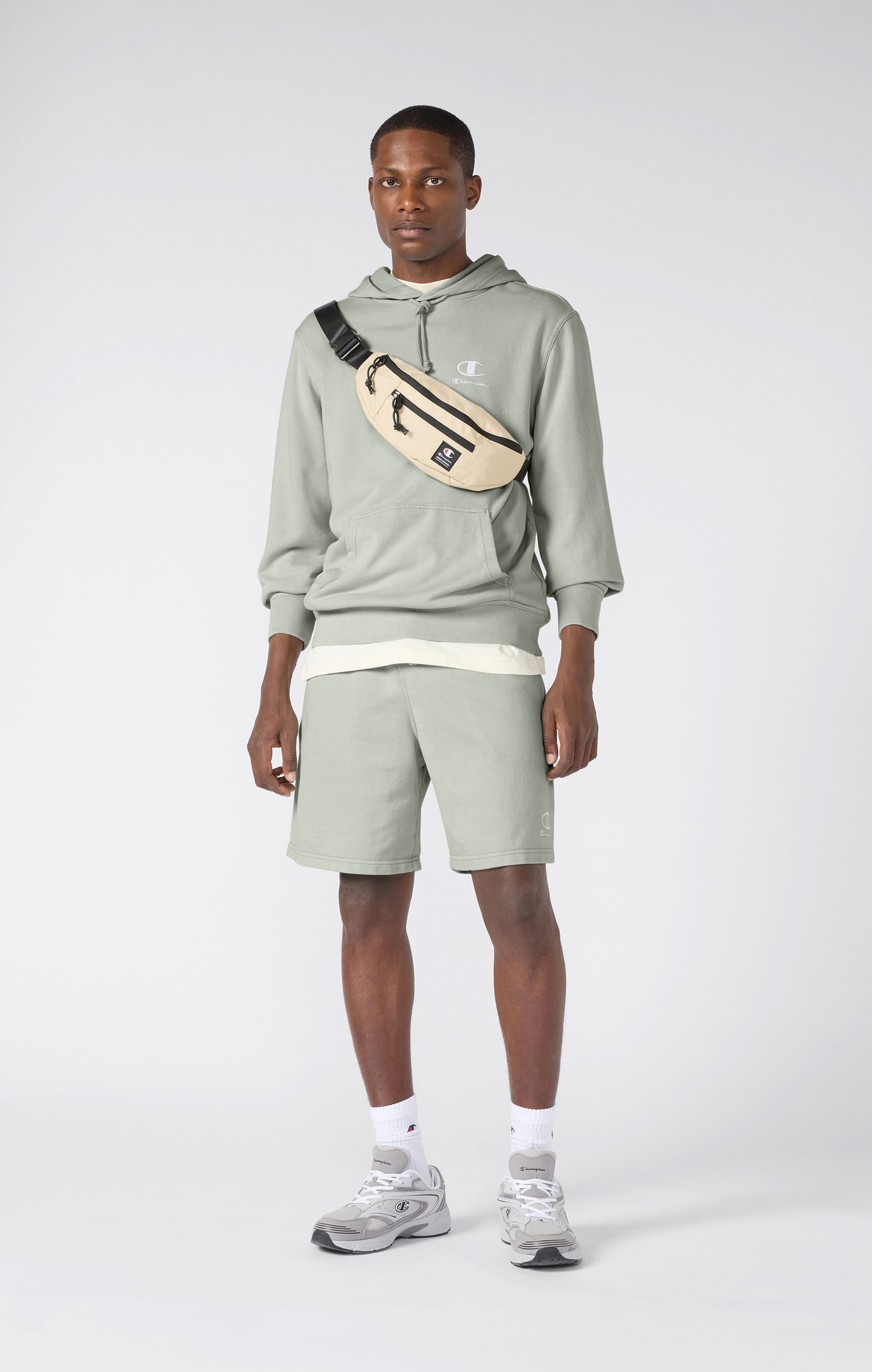 Pantalones Cortos Ligeros con Efecto Lavado Icons Hombre