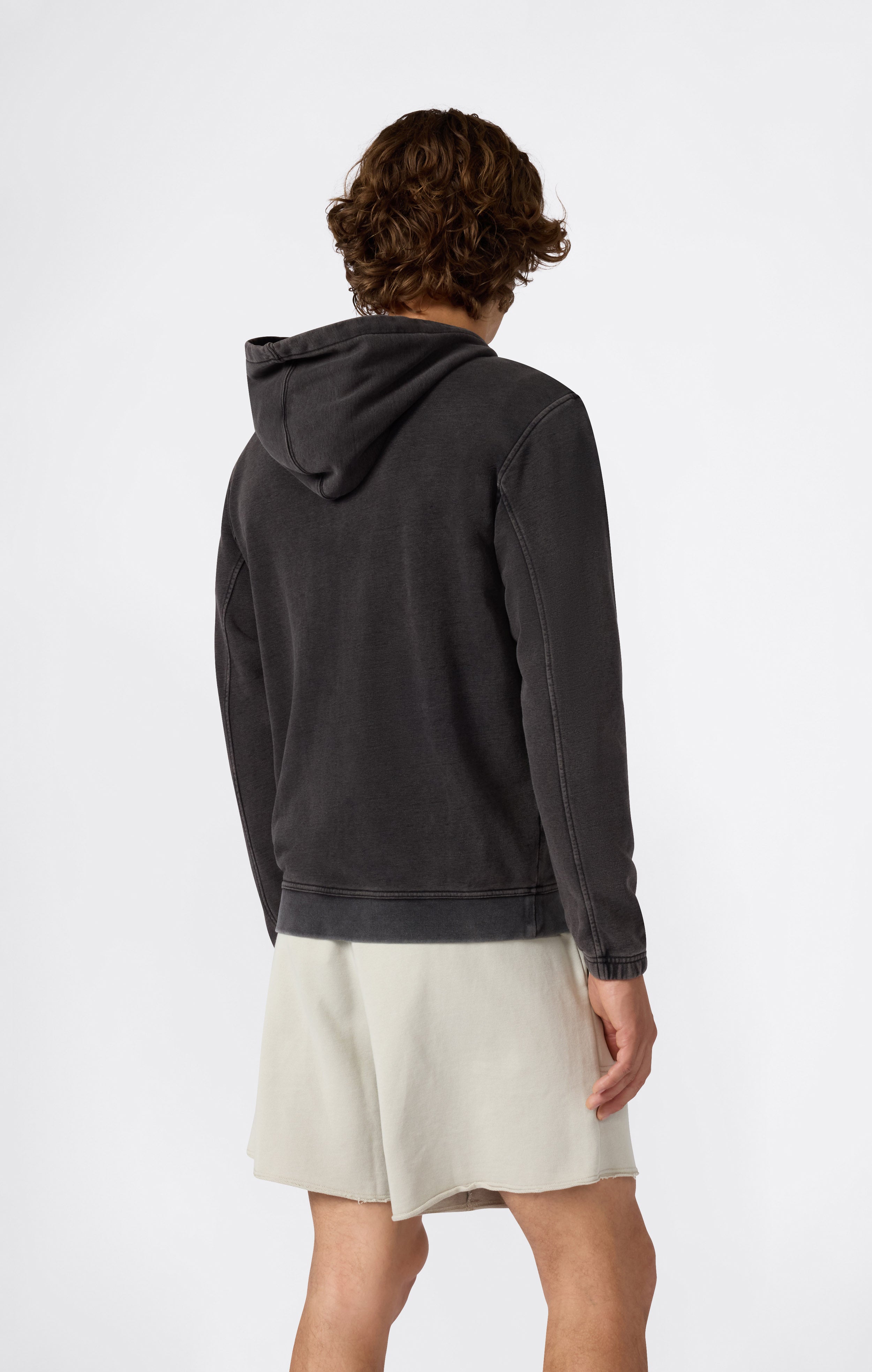 Felpa con Cappuccio da Uomo con Zip Intera