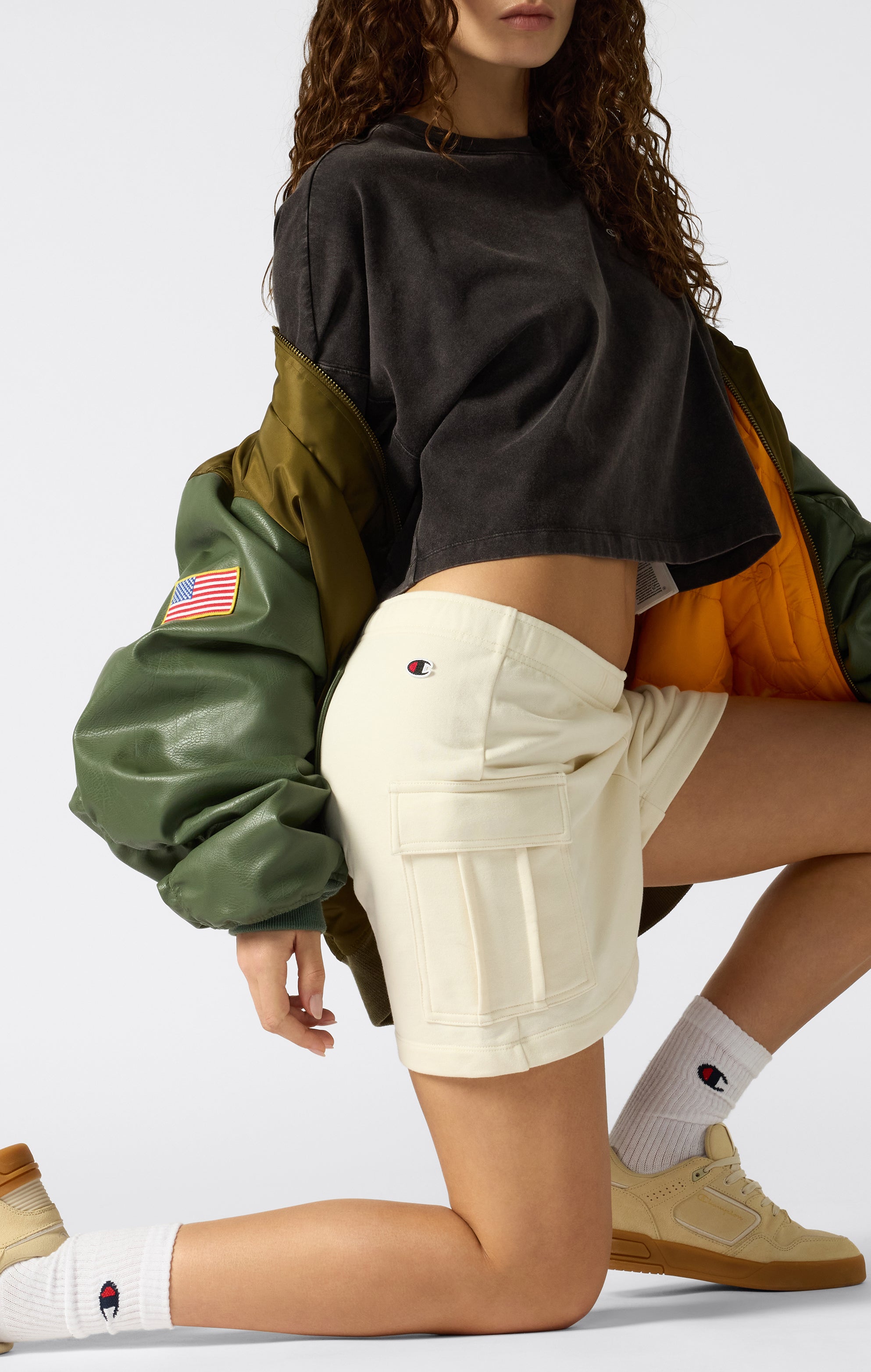 Damen Leichte Cargo-Shorts
