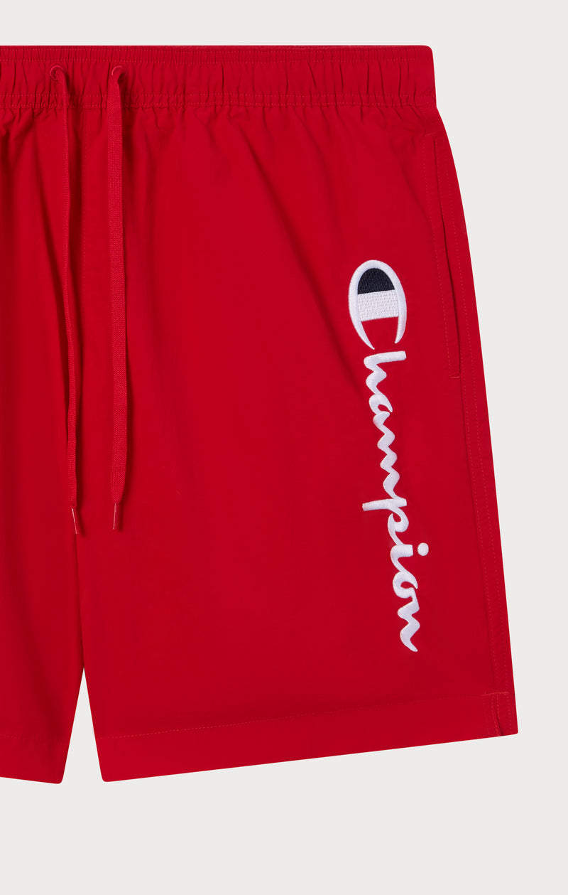 Short de plage avec grand logo
