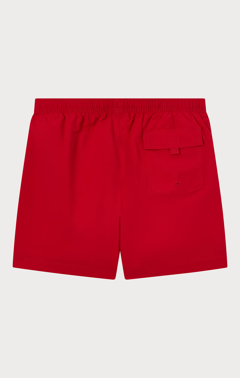 Short de plage avec grand logo