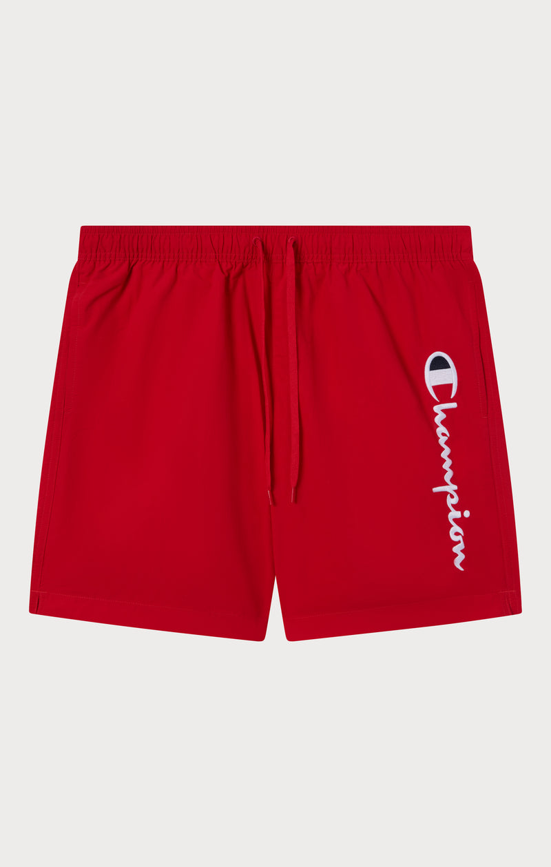 Short de plage avec grand logo