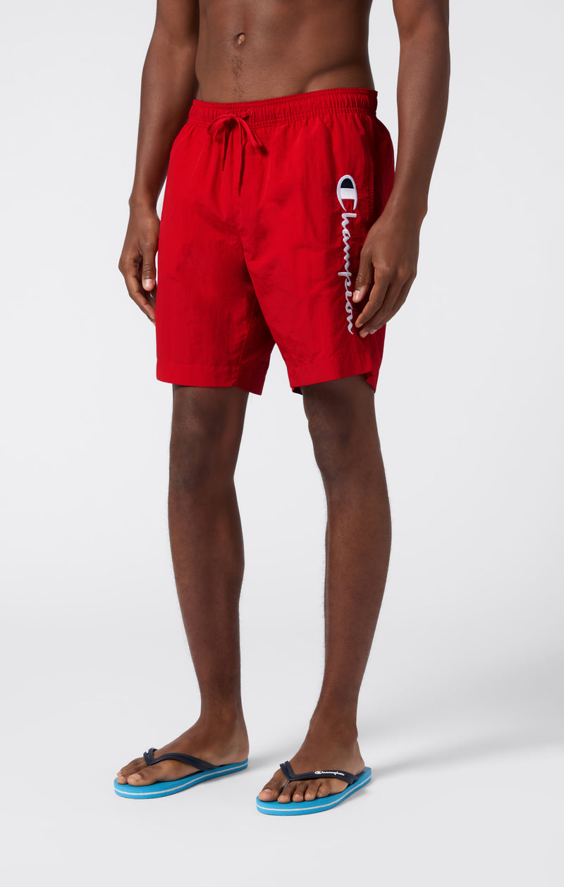 Short de plage avec grand logo