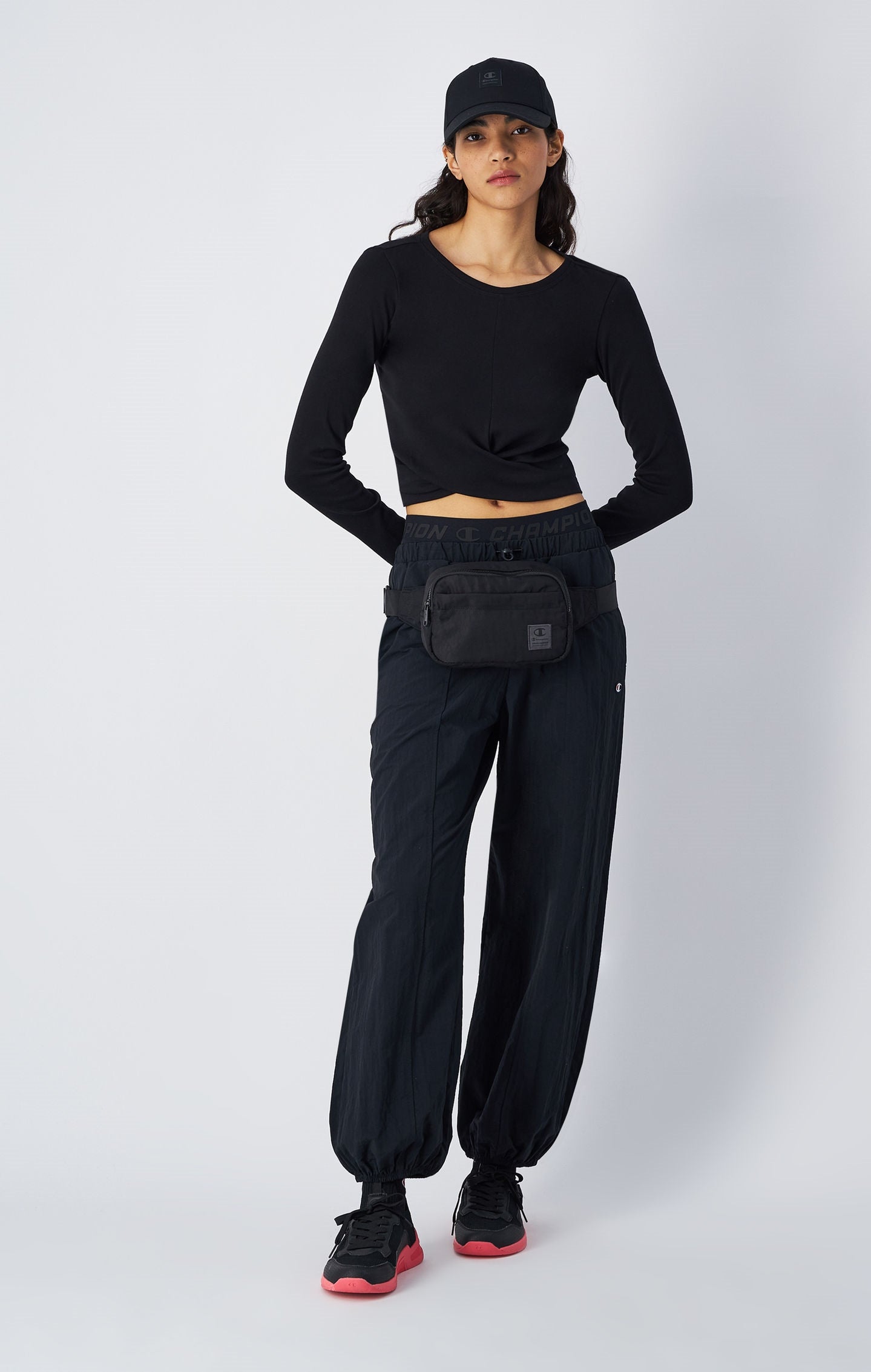 Long Sleeve Wrap Front Top