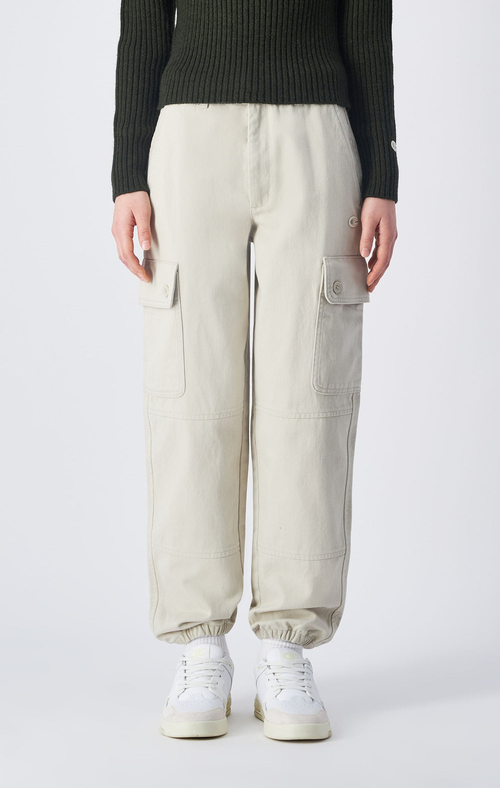 Pantaloni cargo in cotone biologico