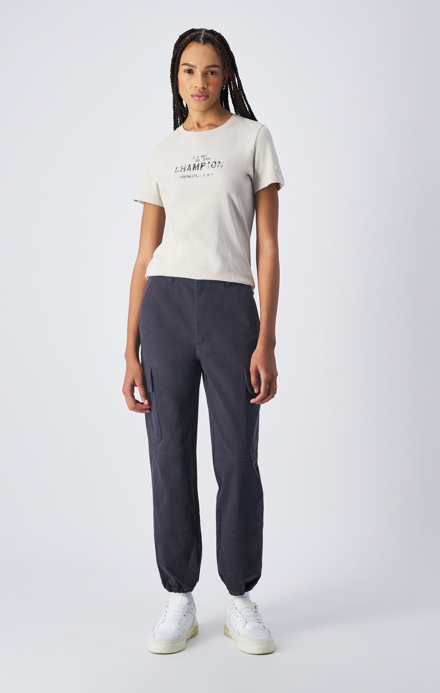 Pantaloni cargo in cotone biologico