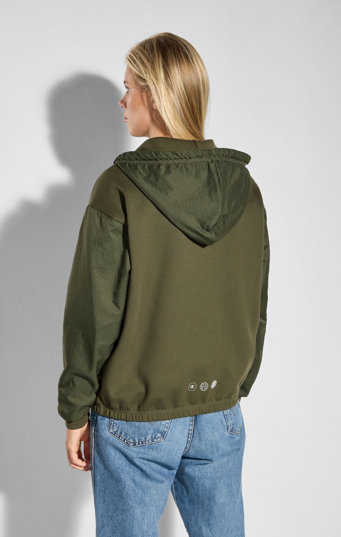 Zip Up Interlock Hoodie
