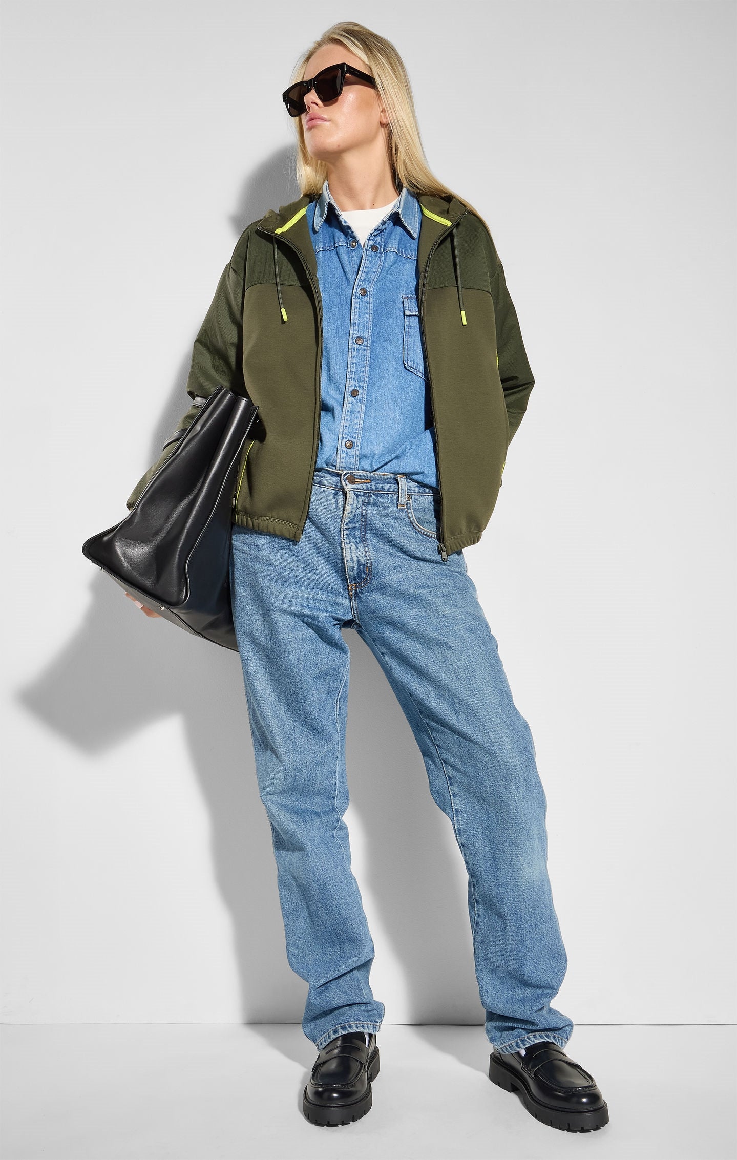 Zip Up Interlock Hoodie