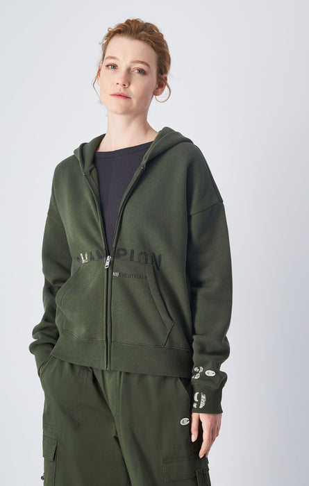 Hoodie mit durchgehendem Reißverschluss aus Kreislaufwirtschaft