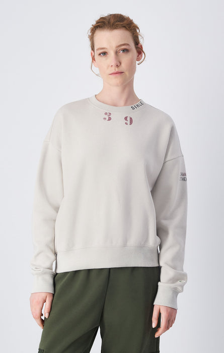 Felpa in materiale riciclato