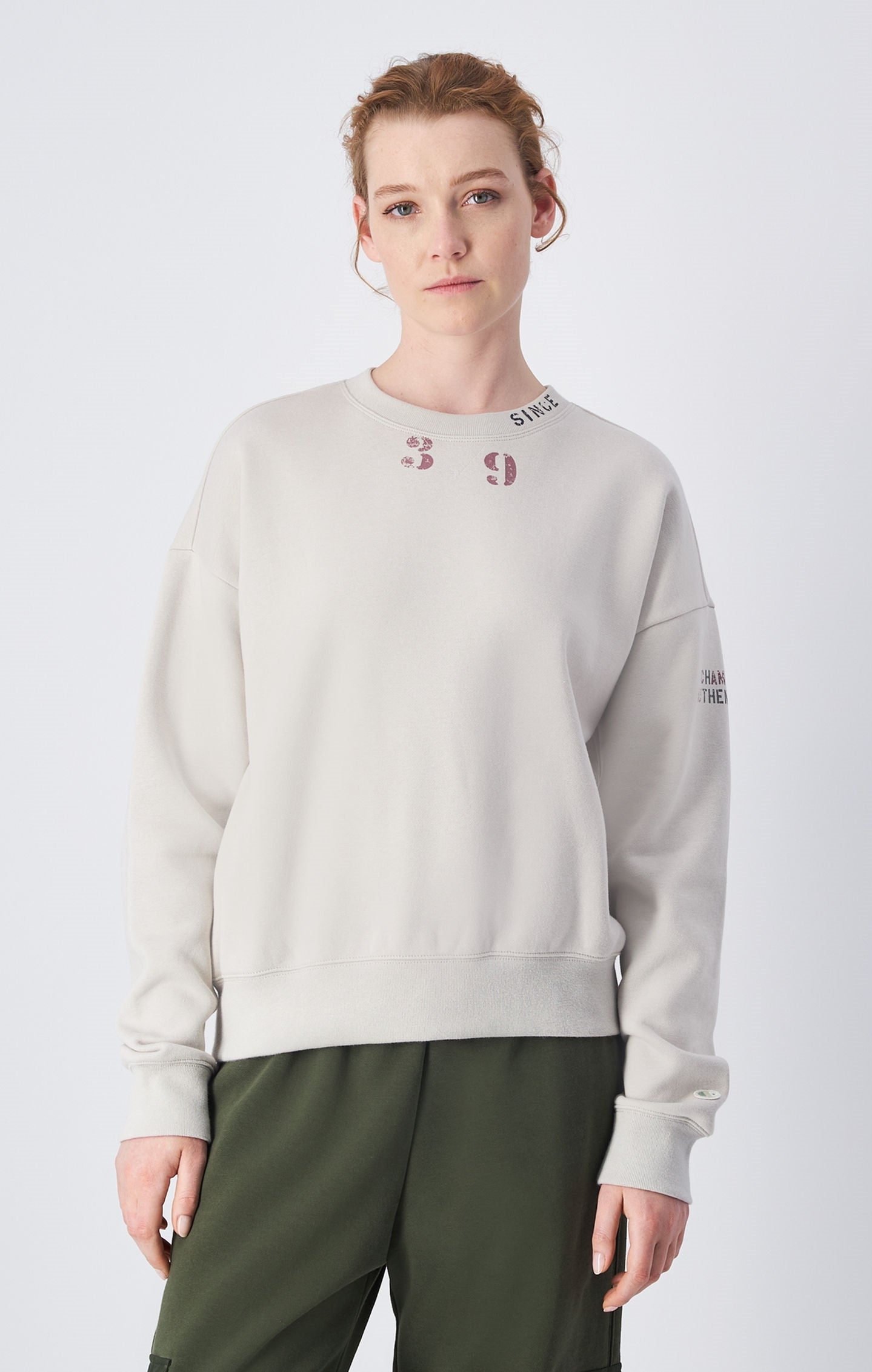 Felpa in materiale riciclato