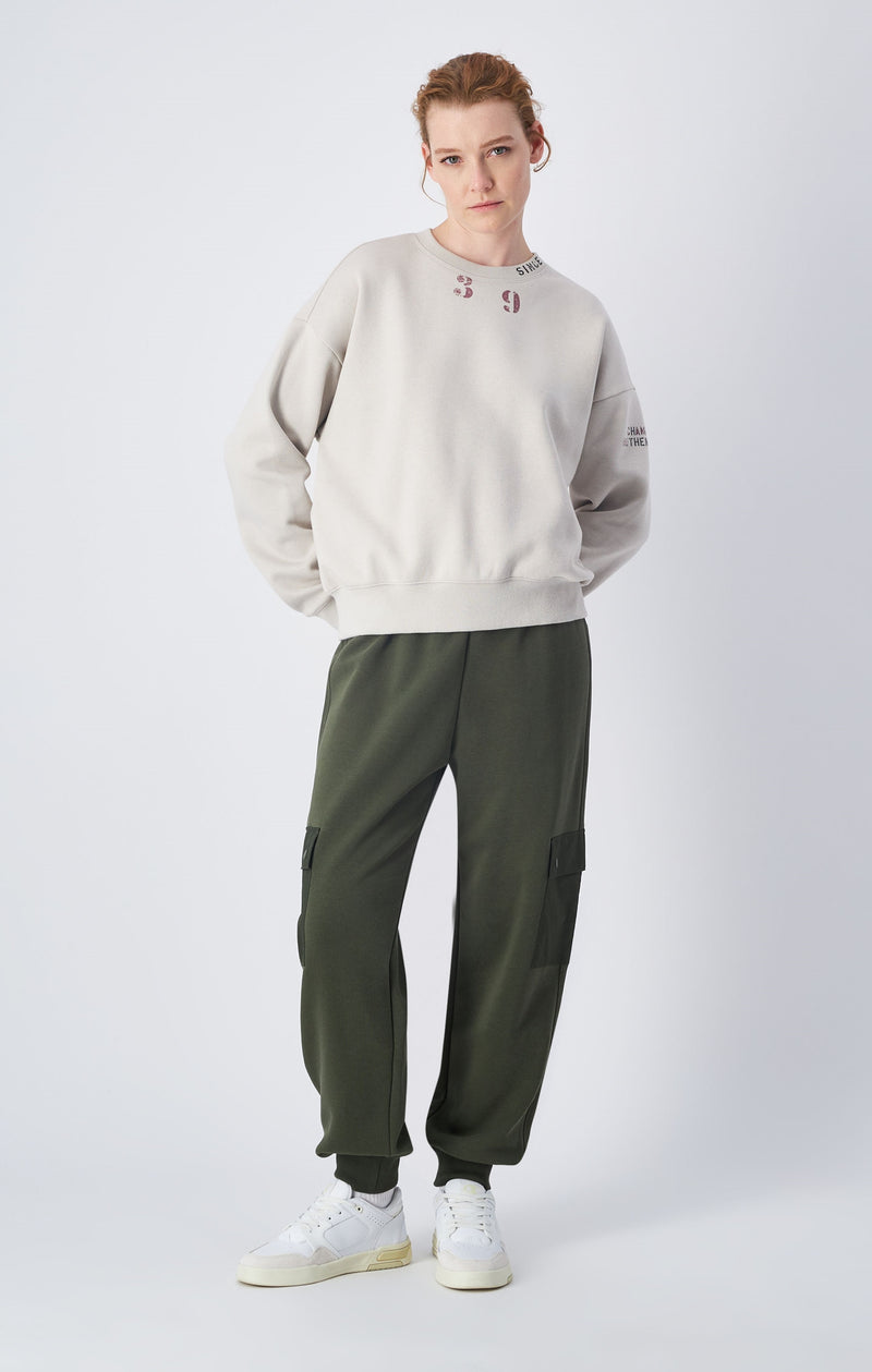 Felpa in materiale riciclato