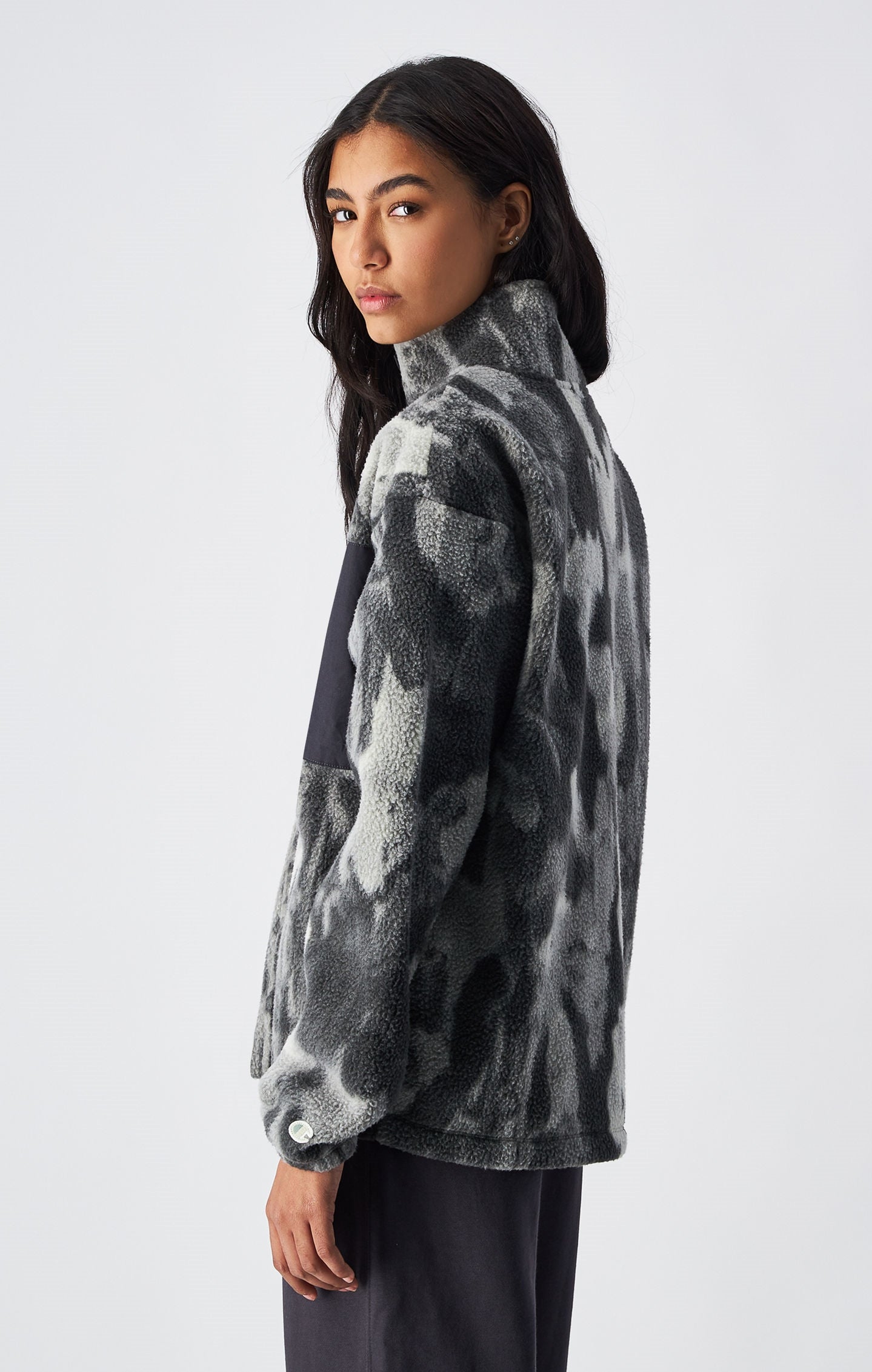 Giacca mimetica in sherpa