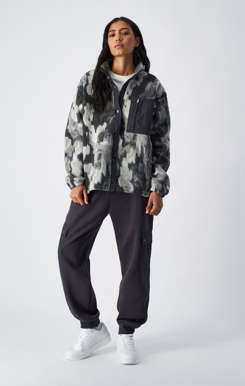 Giacca mimetica in sherpa