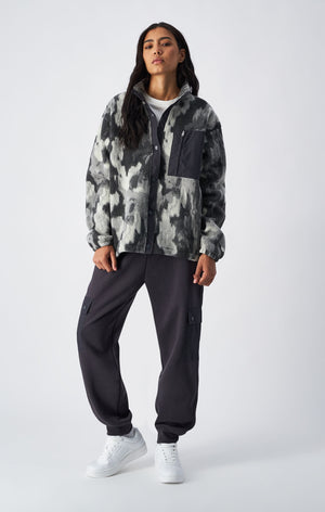 Giacca mimetica in sherpa