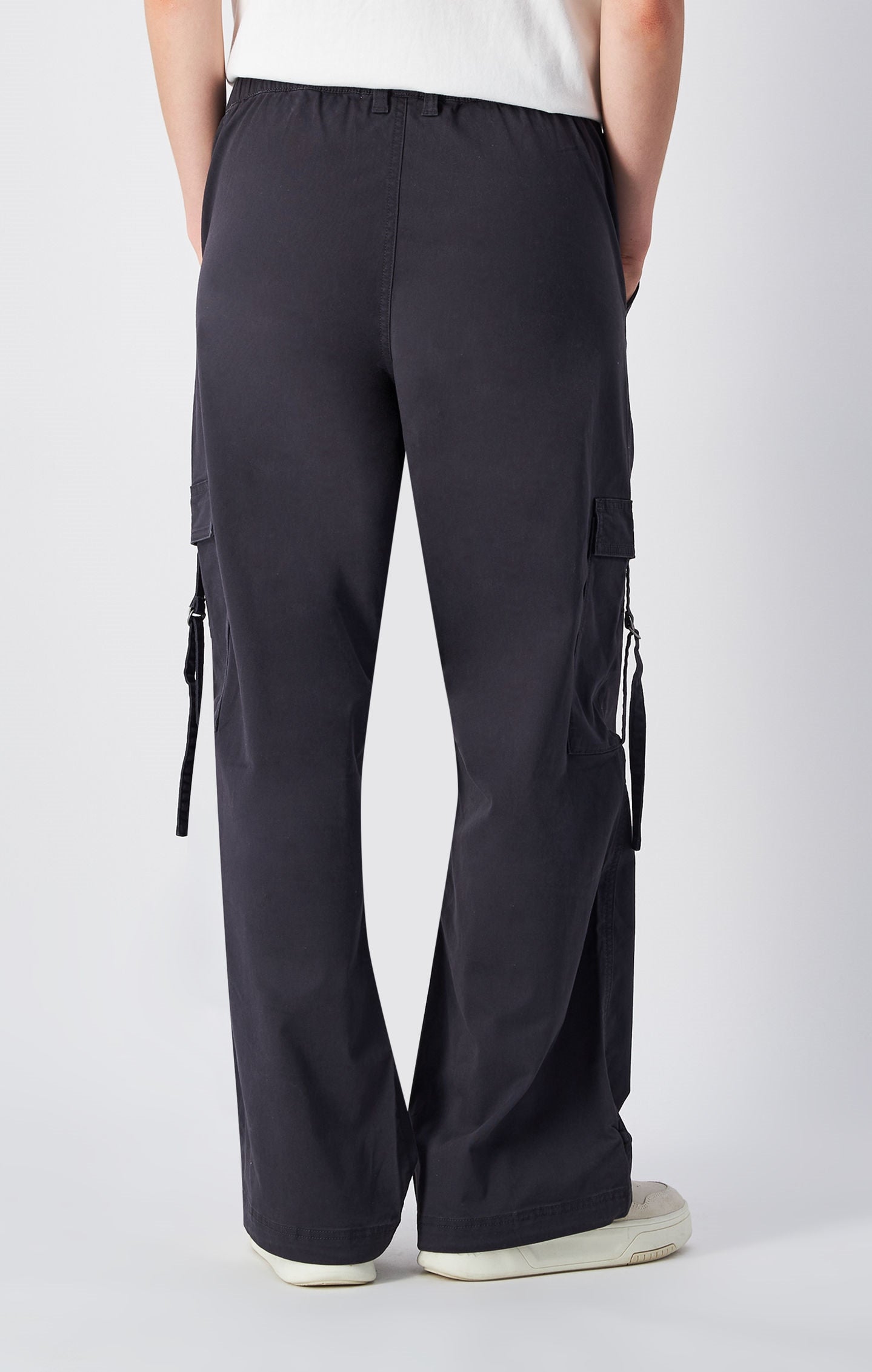 Pantaloni parachute in cotone biologico