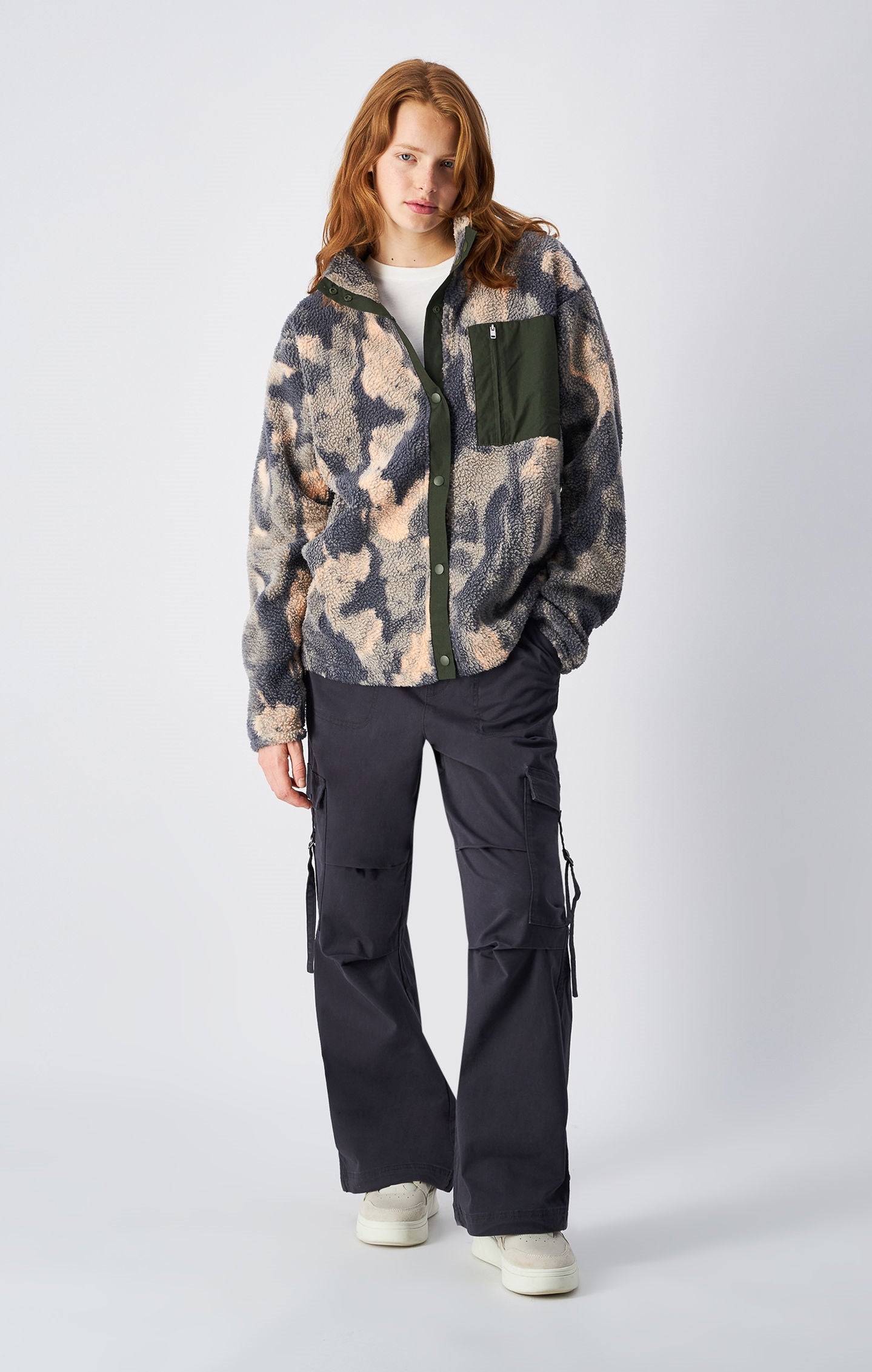 Pantaloni parachute in cotone biologico