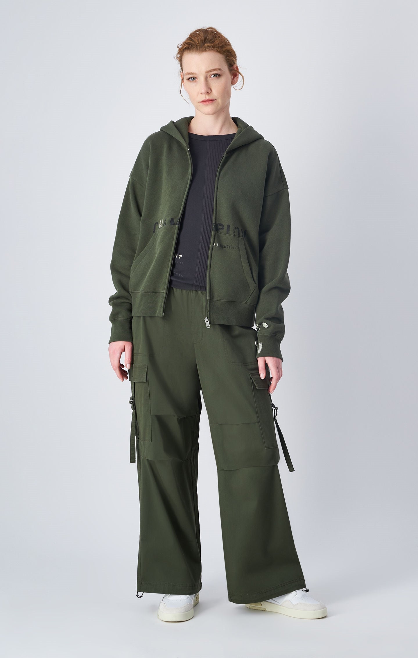 Pantalon parachute en coton biologique