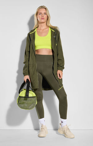 Giacca lunga con cerniera