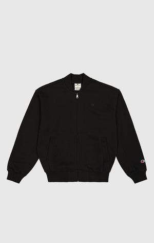 Pullover mit durchgehendem Reißverschluss aus Fleece-Stoff