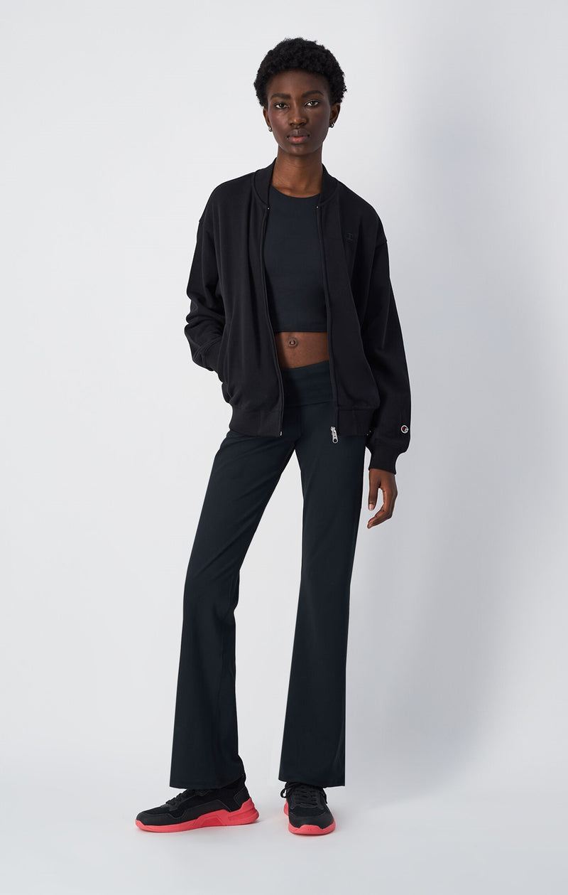 Pullover mit durchgehendem Reißverschluss aus Fleece-Stoff