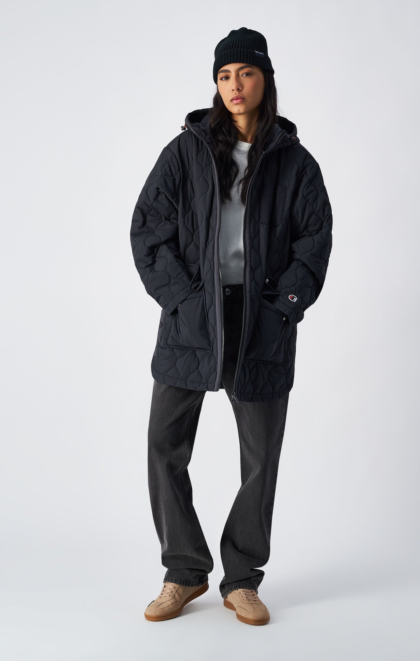 Giacca parka trapuntata