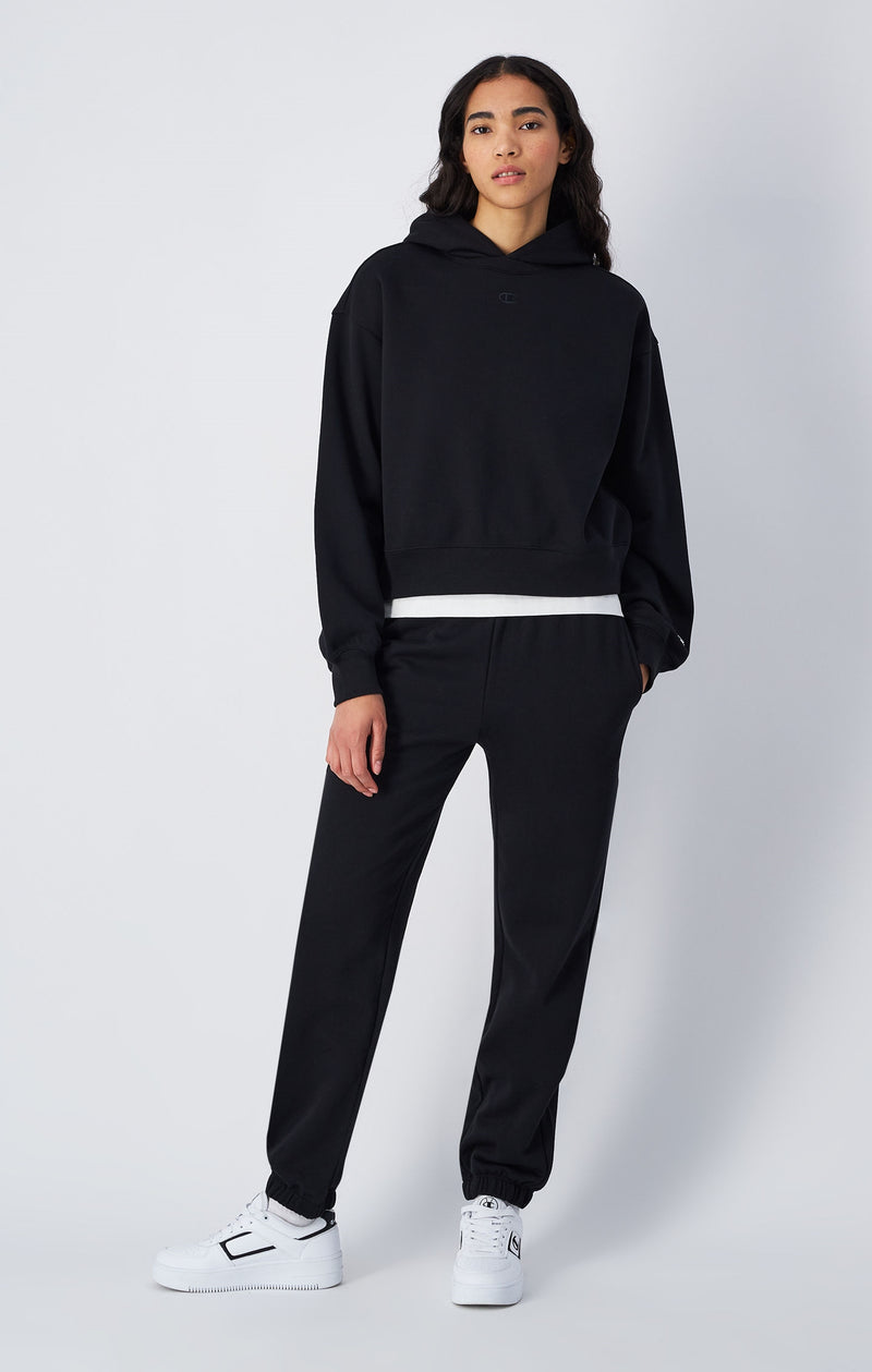 Pantalón de chándal de felpa con puños elásticos